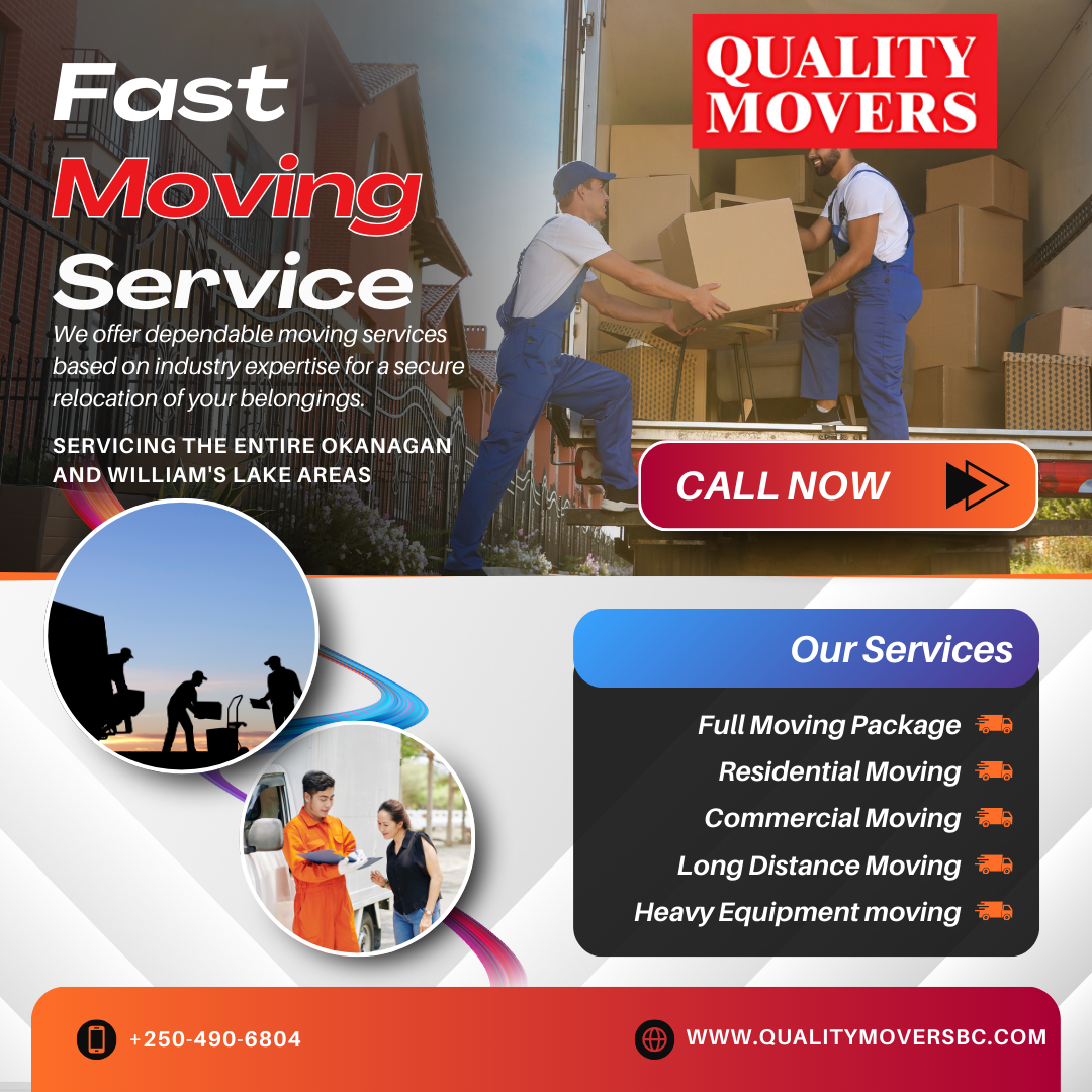 Quality Movers LTD Facebook ad: Local, Commercial & Heavy-Duty Moves