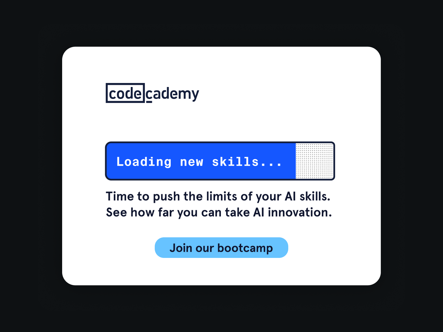 Codecademy Facebook ad