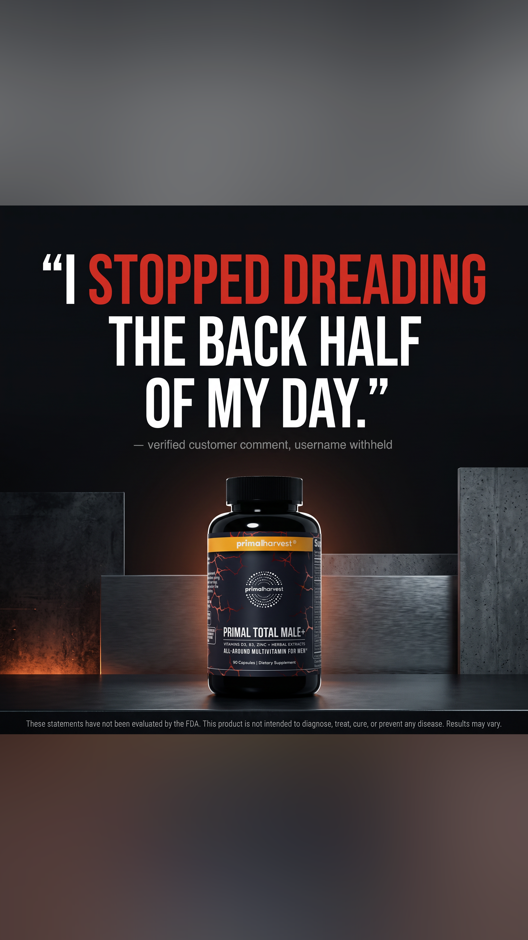 Primal Harvest Facebook ad: Support Healthy Hormone Levels