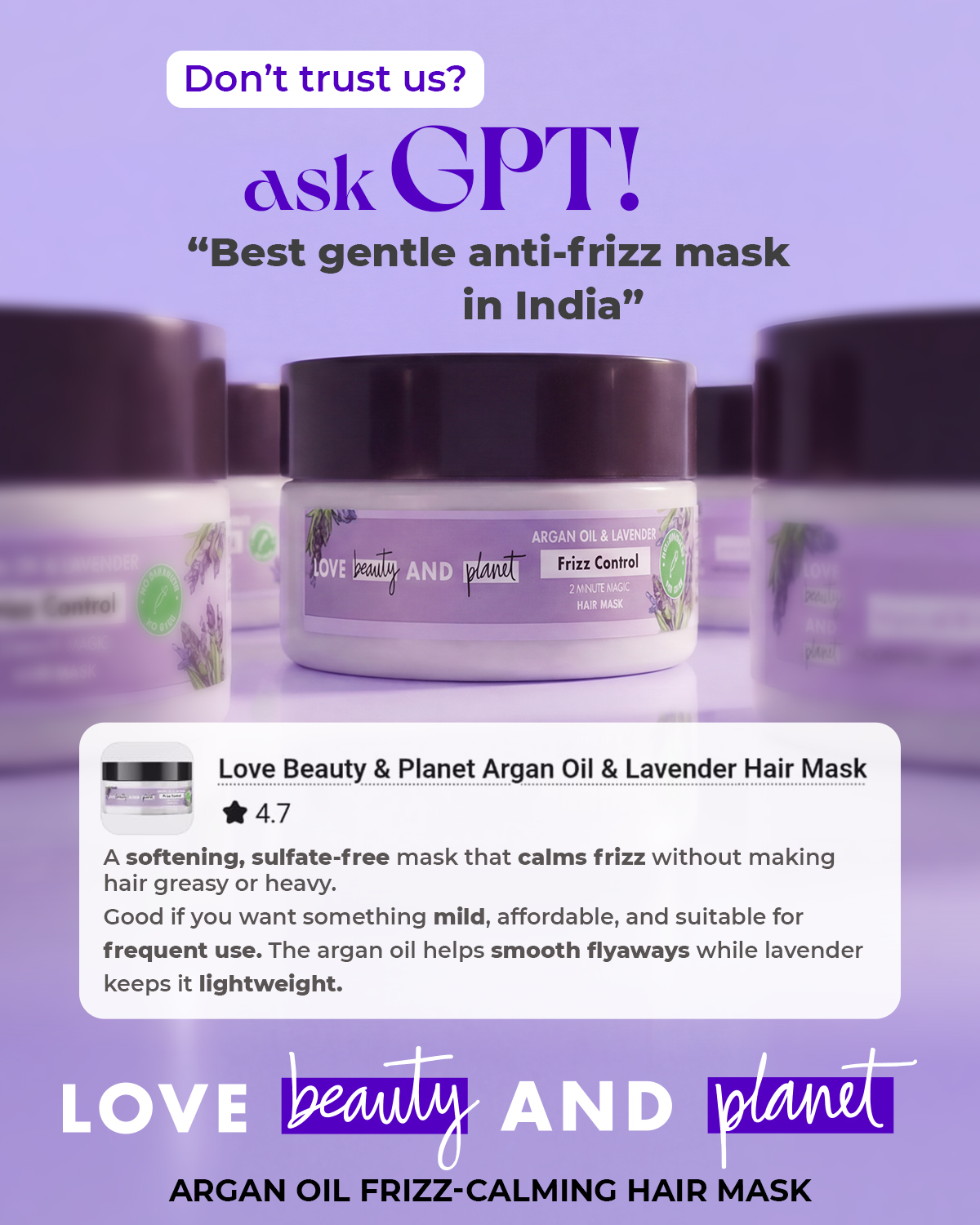 Love Beauty & Planet IN Facebook ad