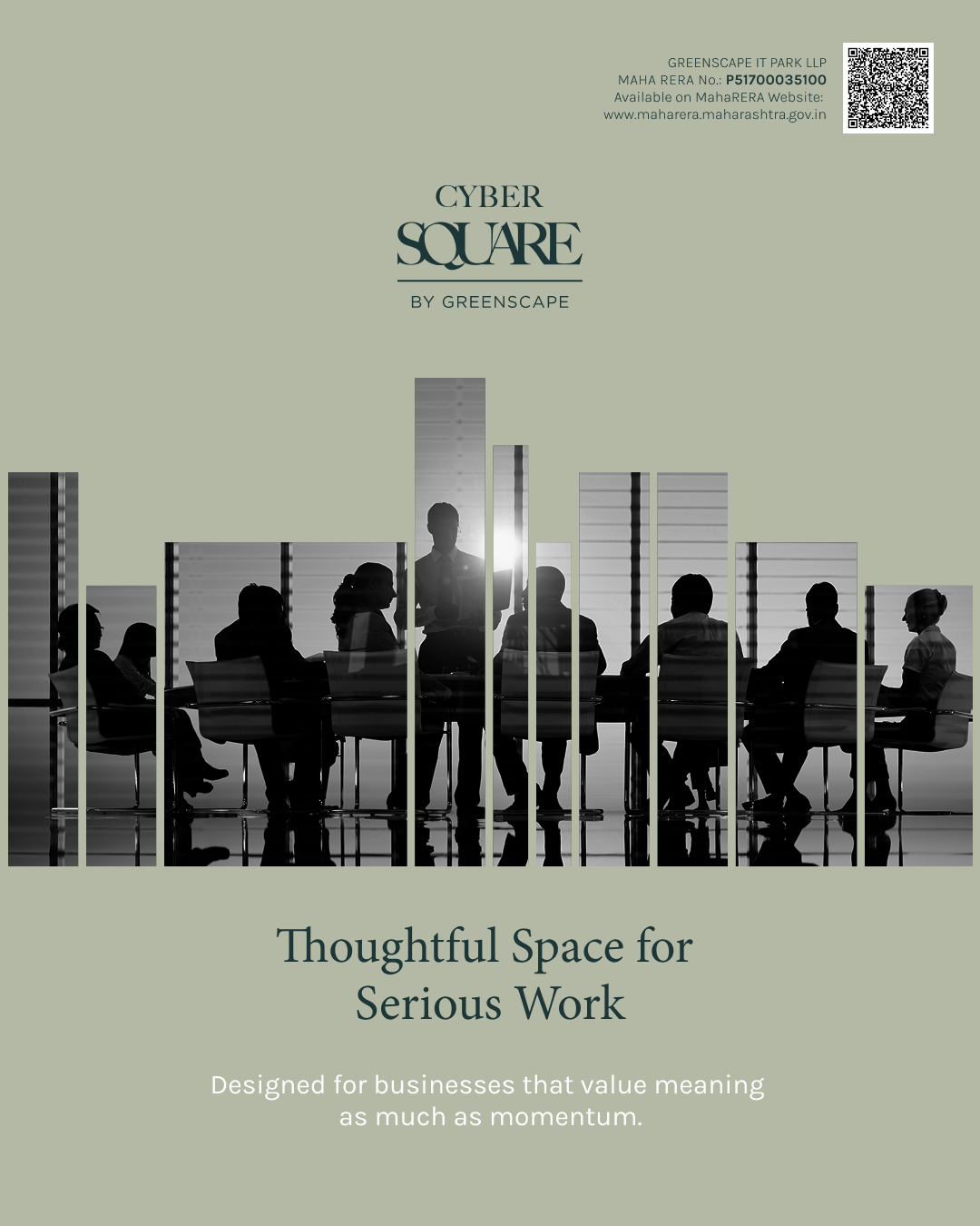 Cyber-Square, Nerul Facebook ad: Premium Offices in Nerul, Greenscape Cyber Square