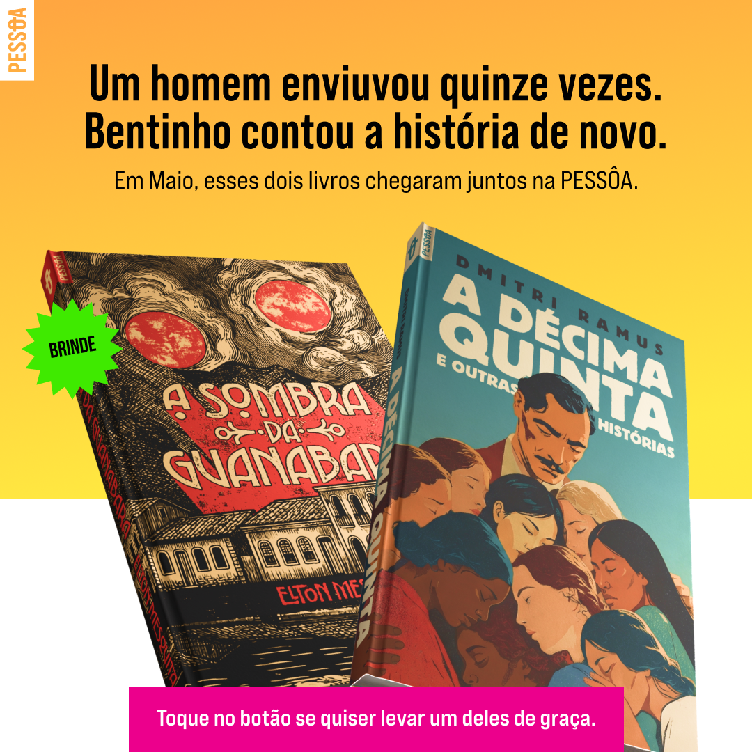 Pessôa Editora Facebook ad: Dois dos lançamentos mais empolgantes da ficção brasileira…