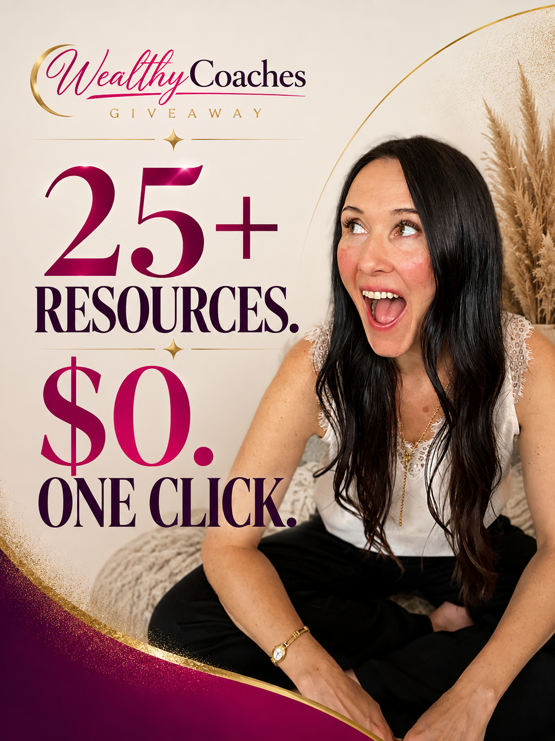 Women's Holistic Business Academy Facebook ad: 30+ coaches, course creators, and consultants put their…