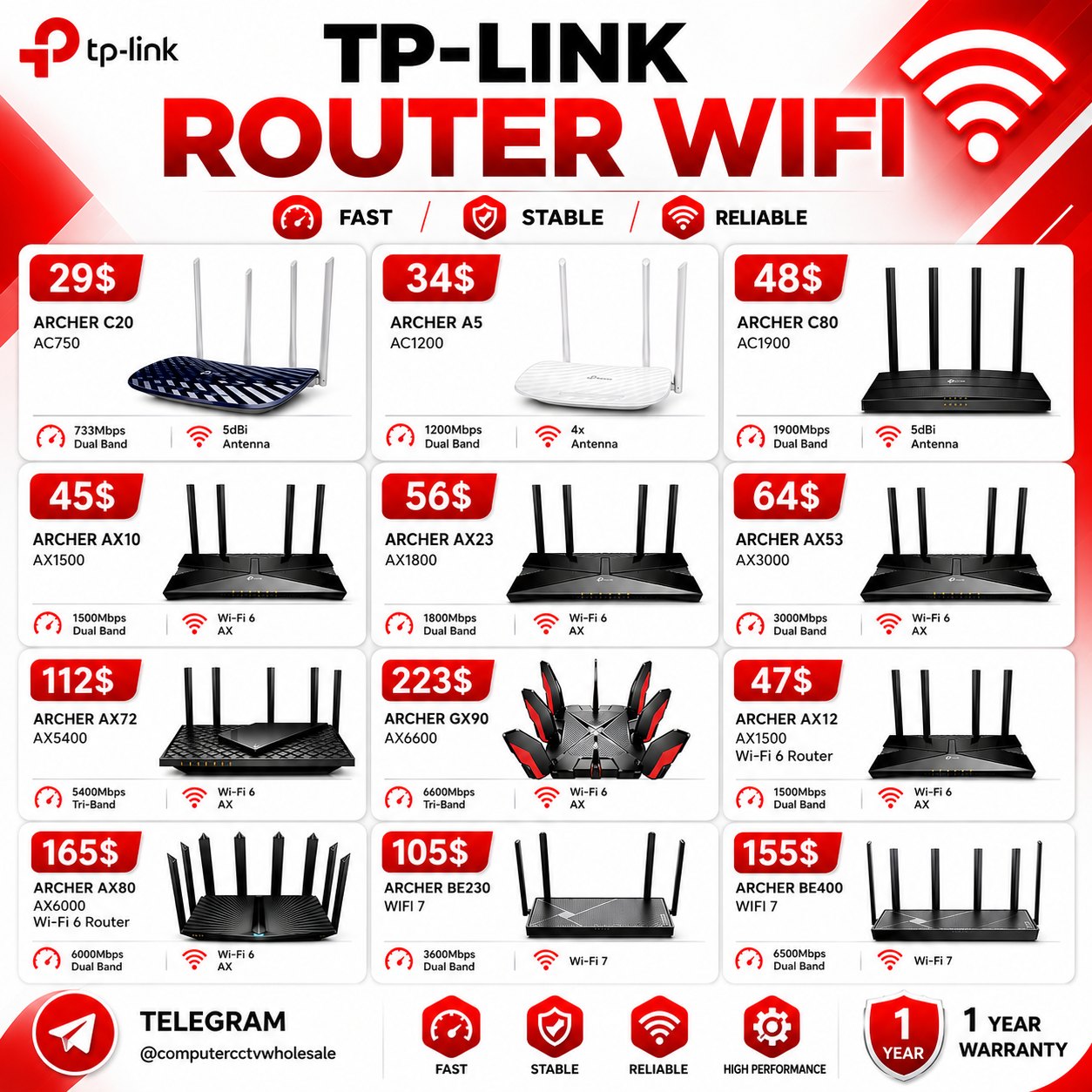Computer and CCTV Wholesale Facebook ad: បោះដុំ & លក់រាយ Network Products គ្រប់ប្រភេទ