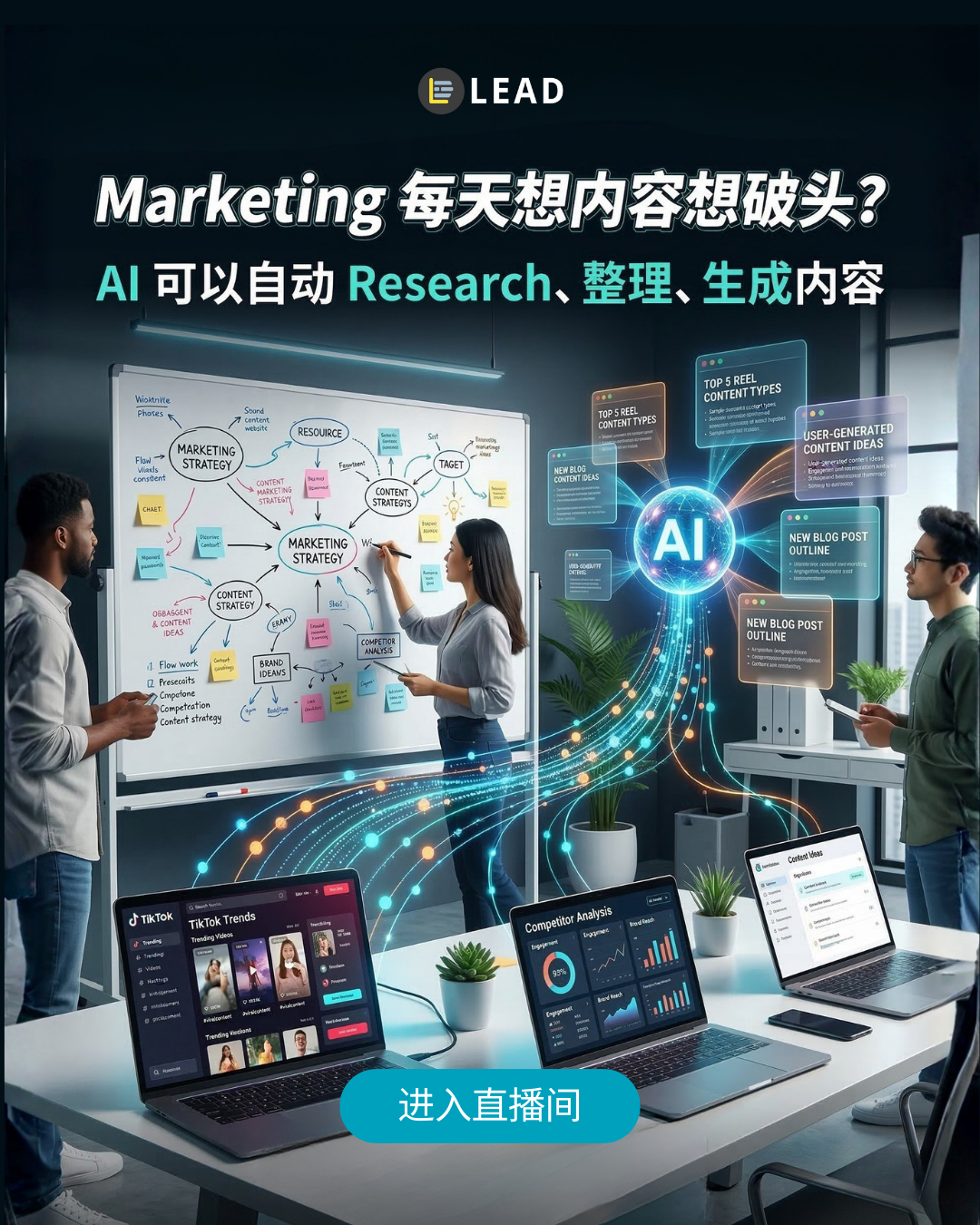 LEAD Facebook ad: 免费报名 【AI自动化讲座】