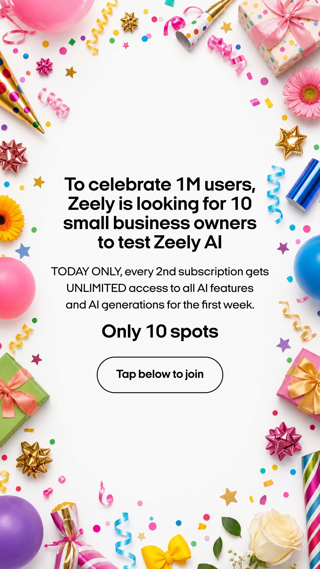Zeely Facebook ad