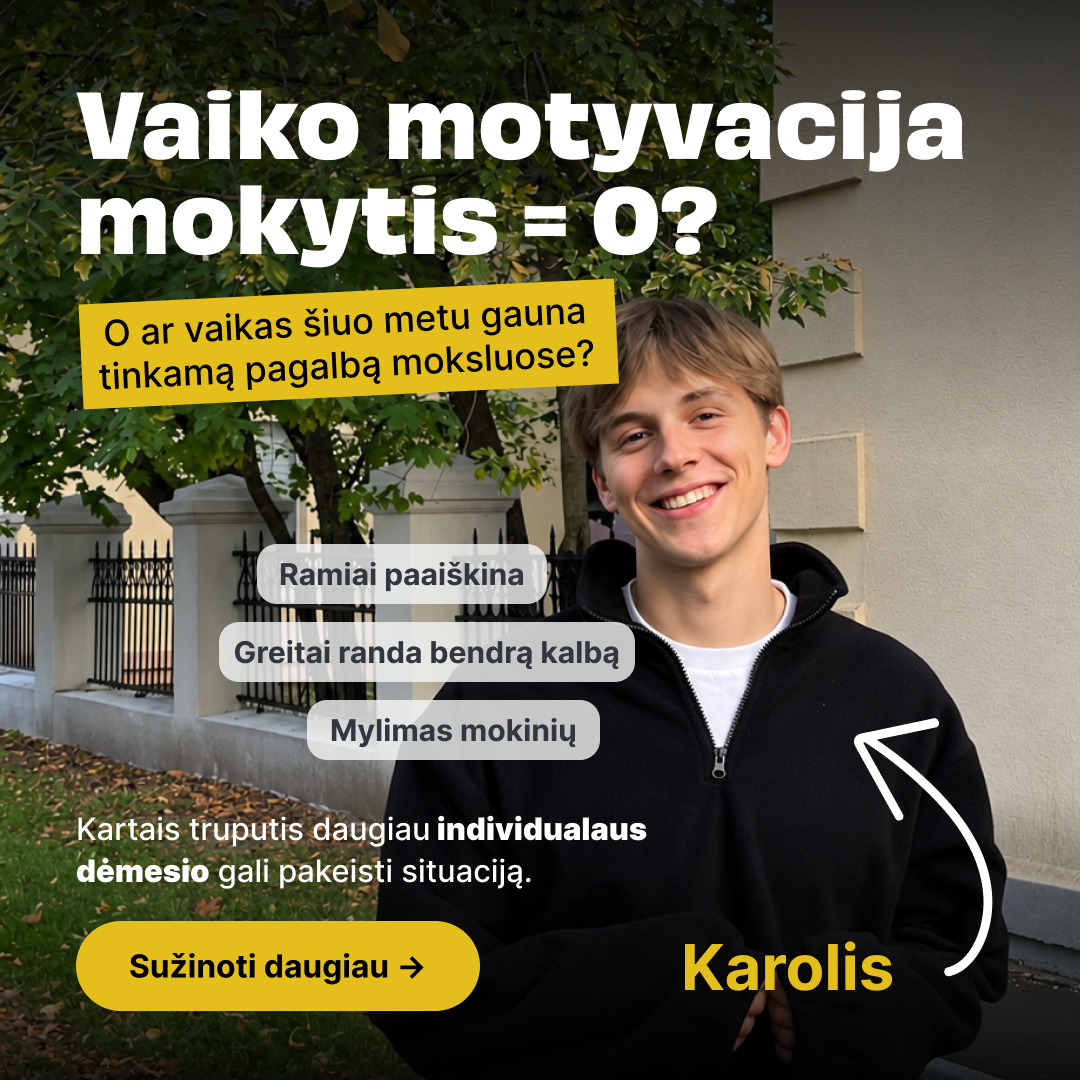 Matematikos korepetitorius Arnas Facebook ad: Išankstinė registracija