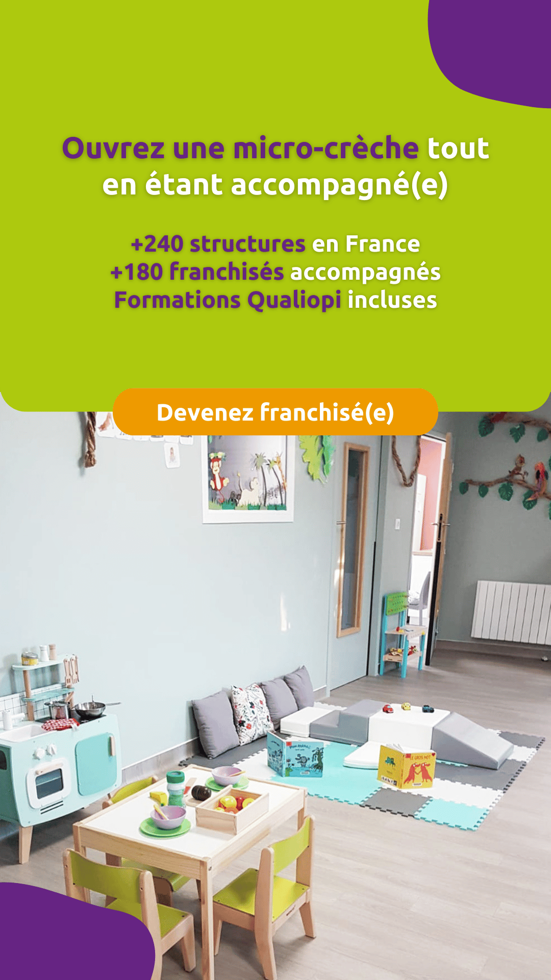 Micro-crèche Les Chérubins Facebook ad from Feb 6, 2026