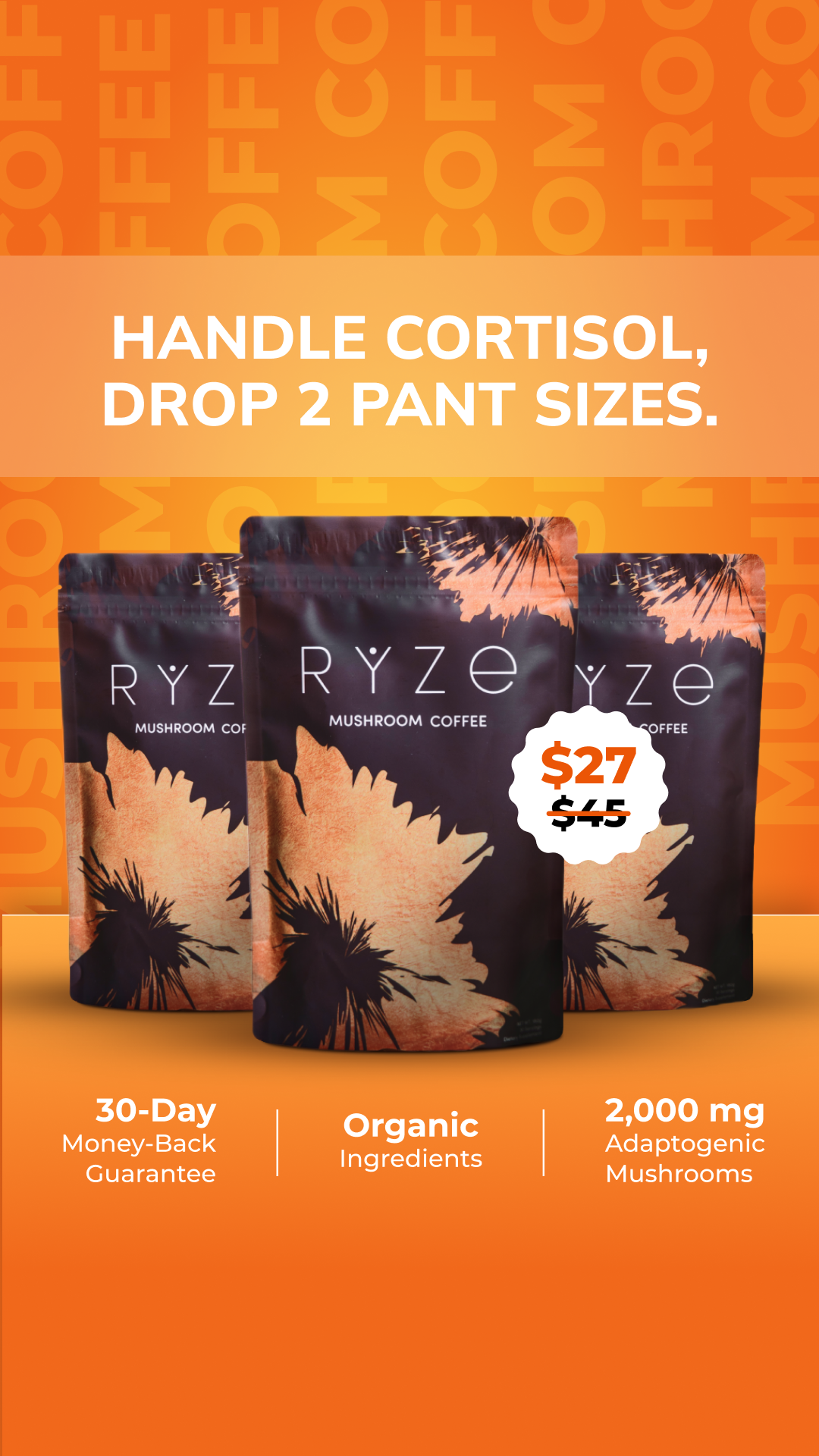 RYZE Superfoods Facebook ad