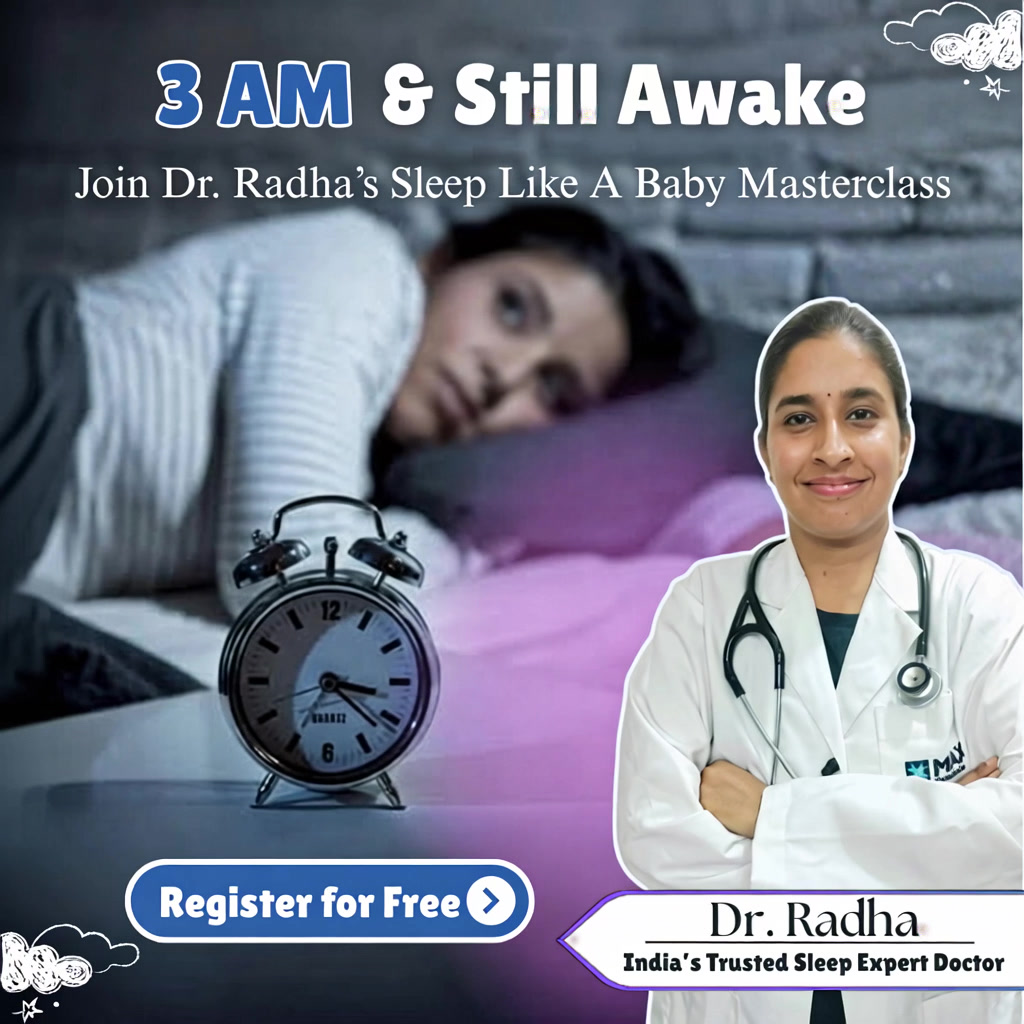 Dr Radha - Sleep And Wellness Coach Facebook ad: Can’t sleep before 3 AM? This is for you