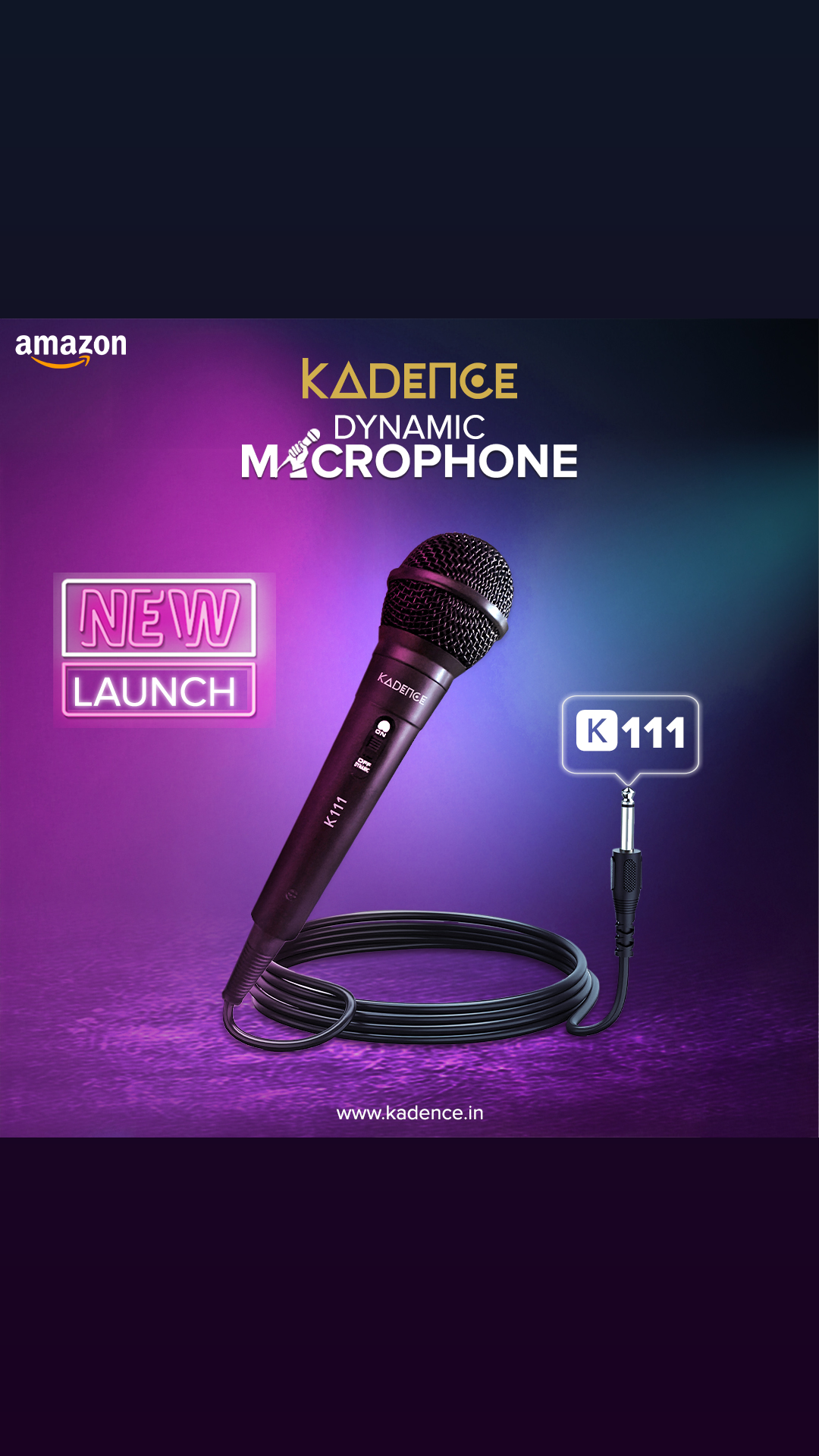 Kadence Facebook ad: Kadence K111-V2 Home Series Wired Mic | 10ft Cable with…