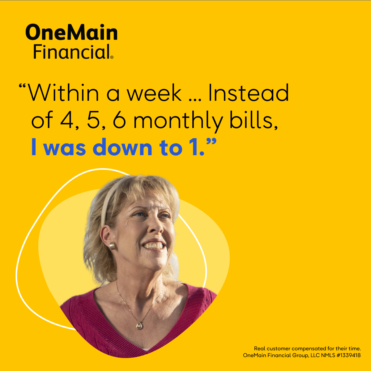 OneMain Financial Facebook ad