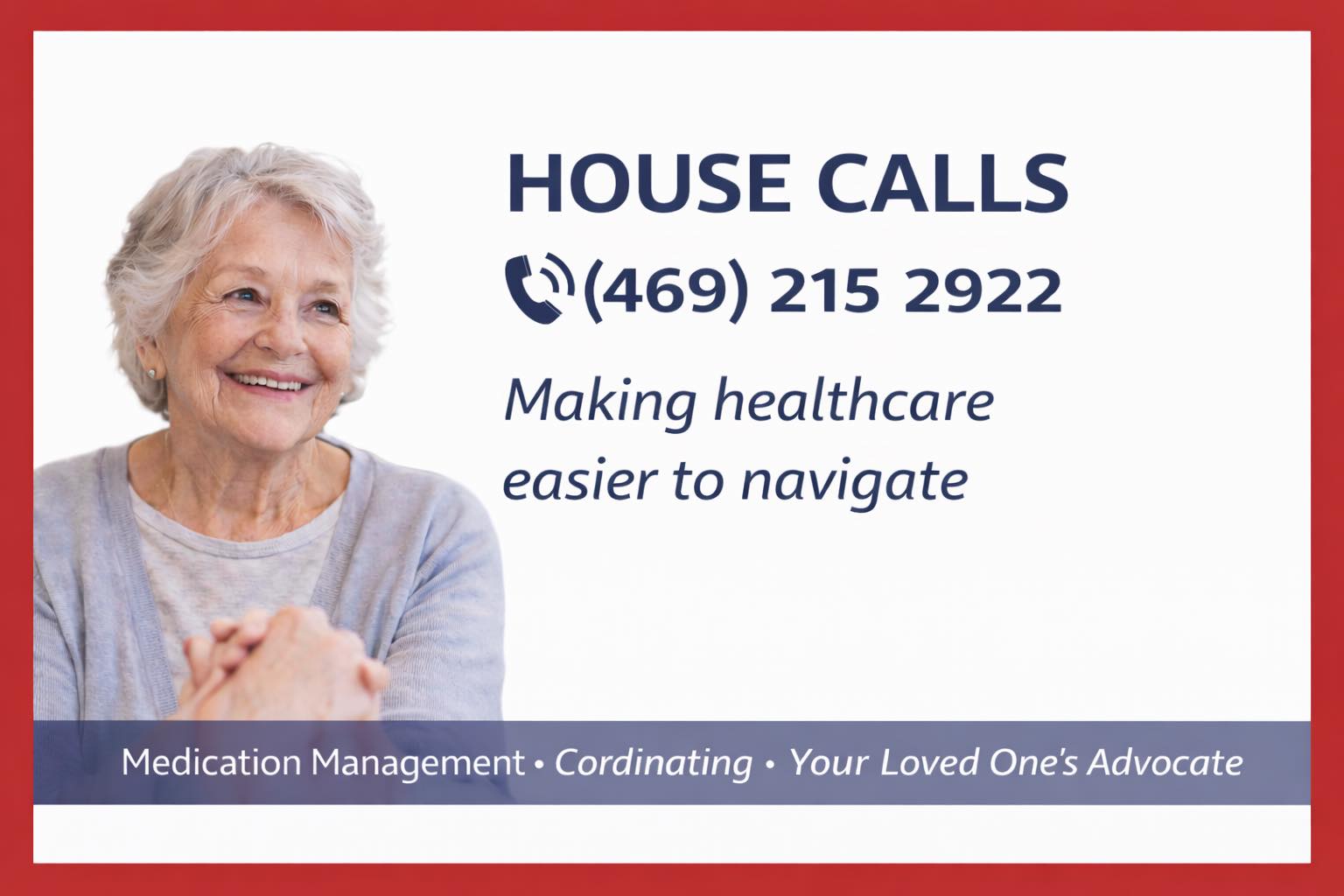 Texas Wellness Advocacy Group Facebook ad: Nurse-led house calls providing healthcare advocacy, care…
