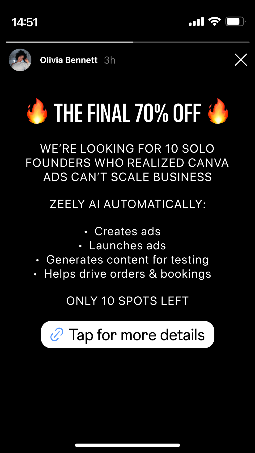 Zeely Facebook ad