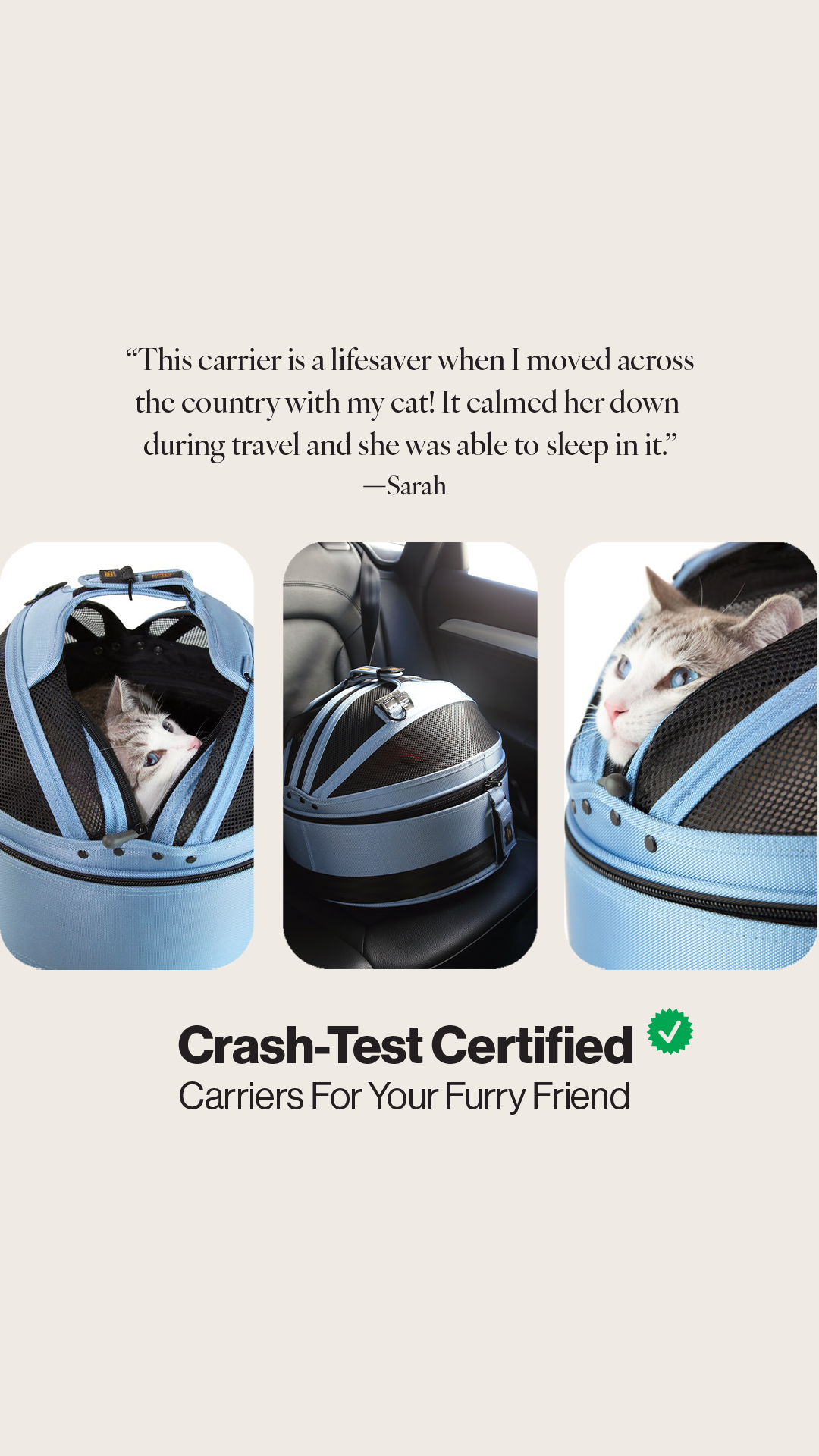 Sleepypod Facebook ad: CPS Certified