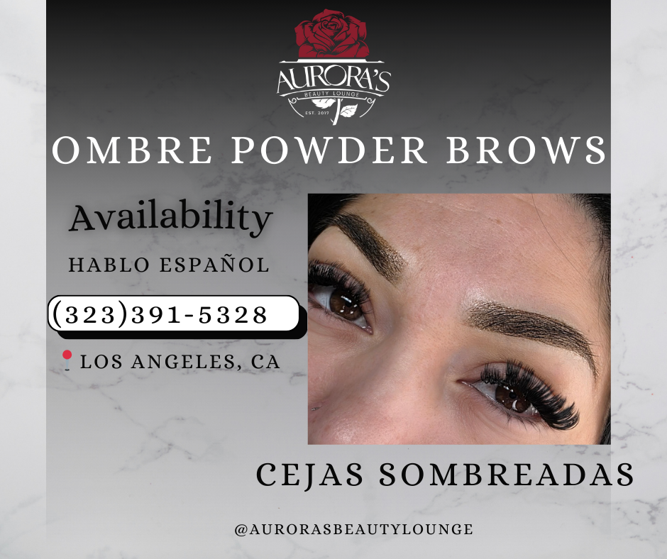 Aurora's Beauty Lounge Facebook ad: Message me now