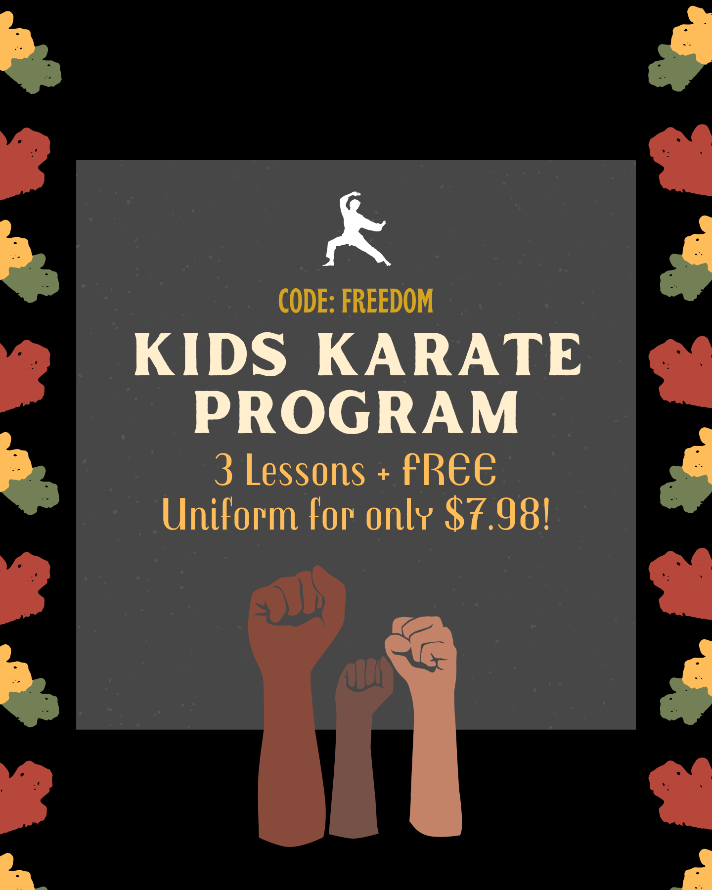 Amerikick Martial Arts Facebook ad