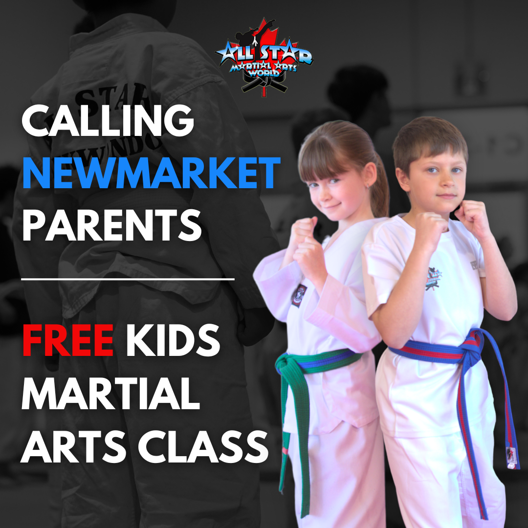 All Star Martial Arts Newmarket Facebook ad: Kids Taekwondo (Ages 4.5+) | Free Trial Pass
