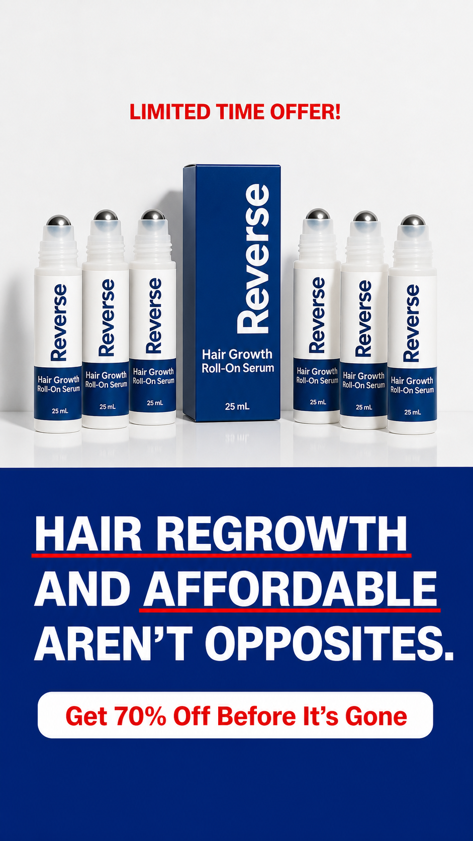 Reverse HairCo Facebook ad