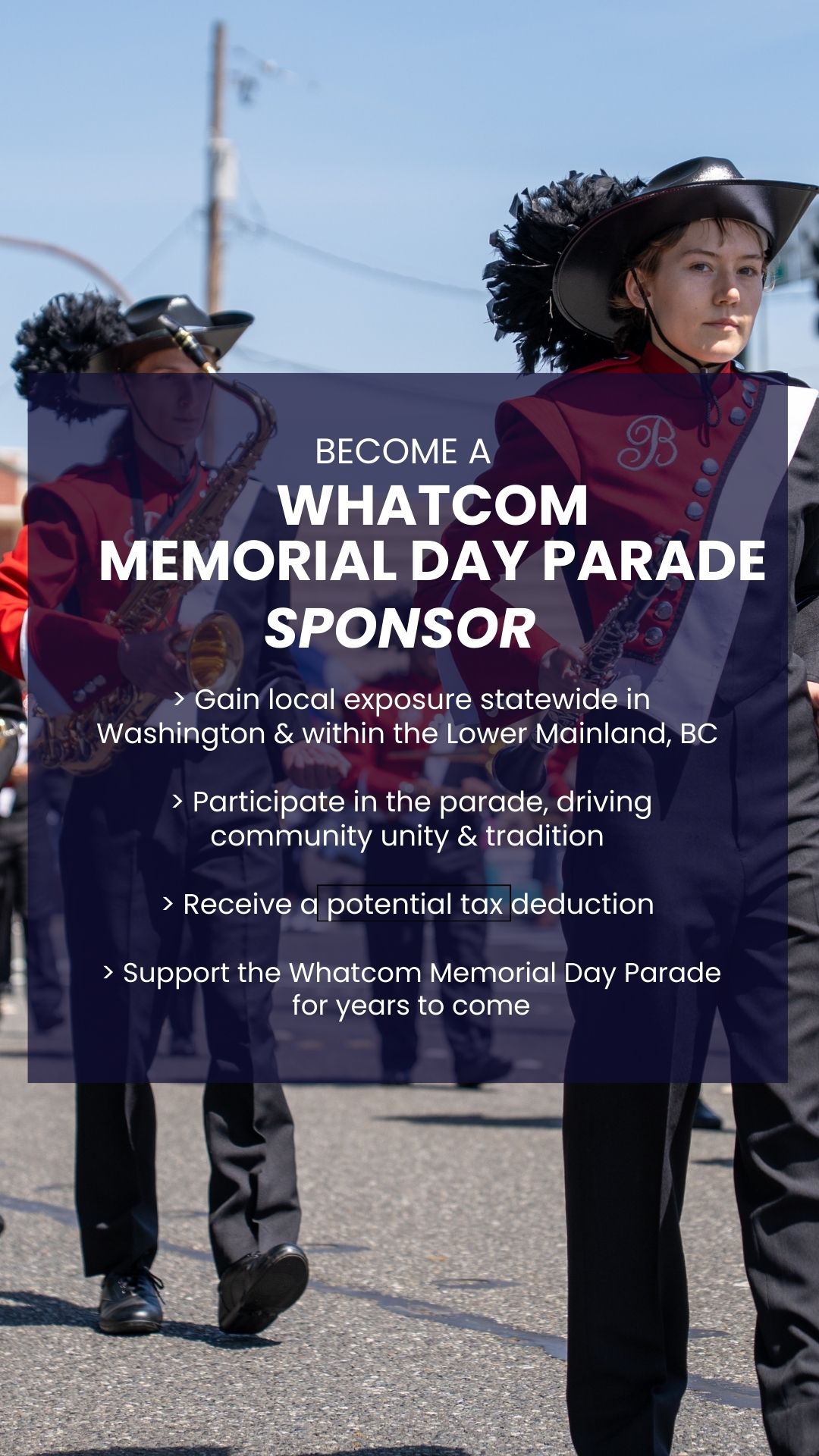 Whatcom Memorial Day Parade Facebook ad from Feb 20, 2026