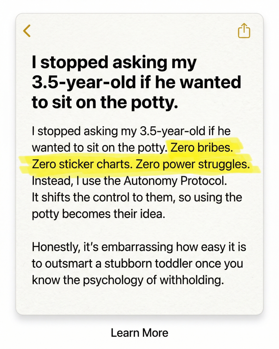 Parenting Leader Facebook ad