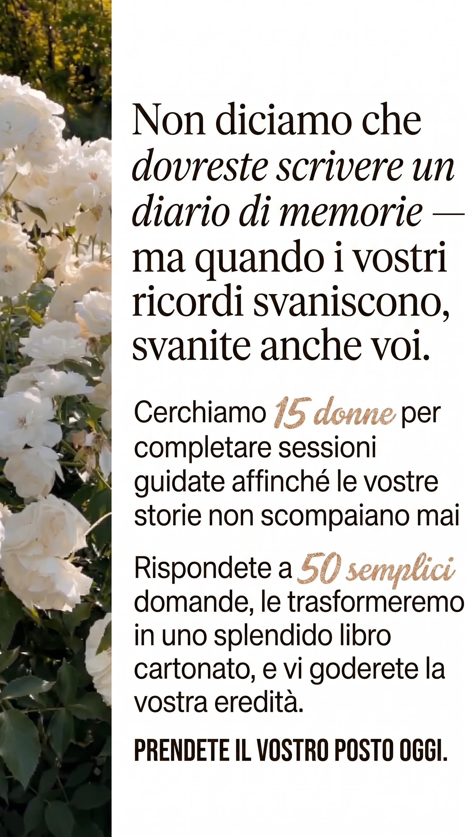 Memowrite Facebook ad