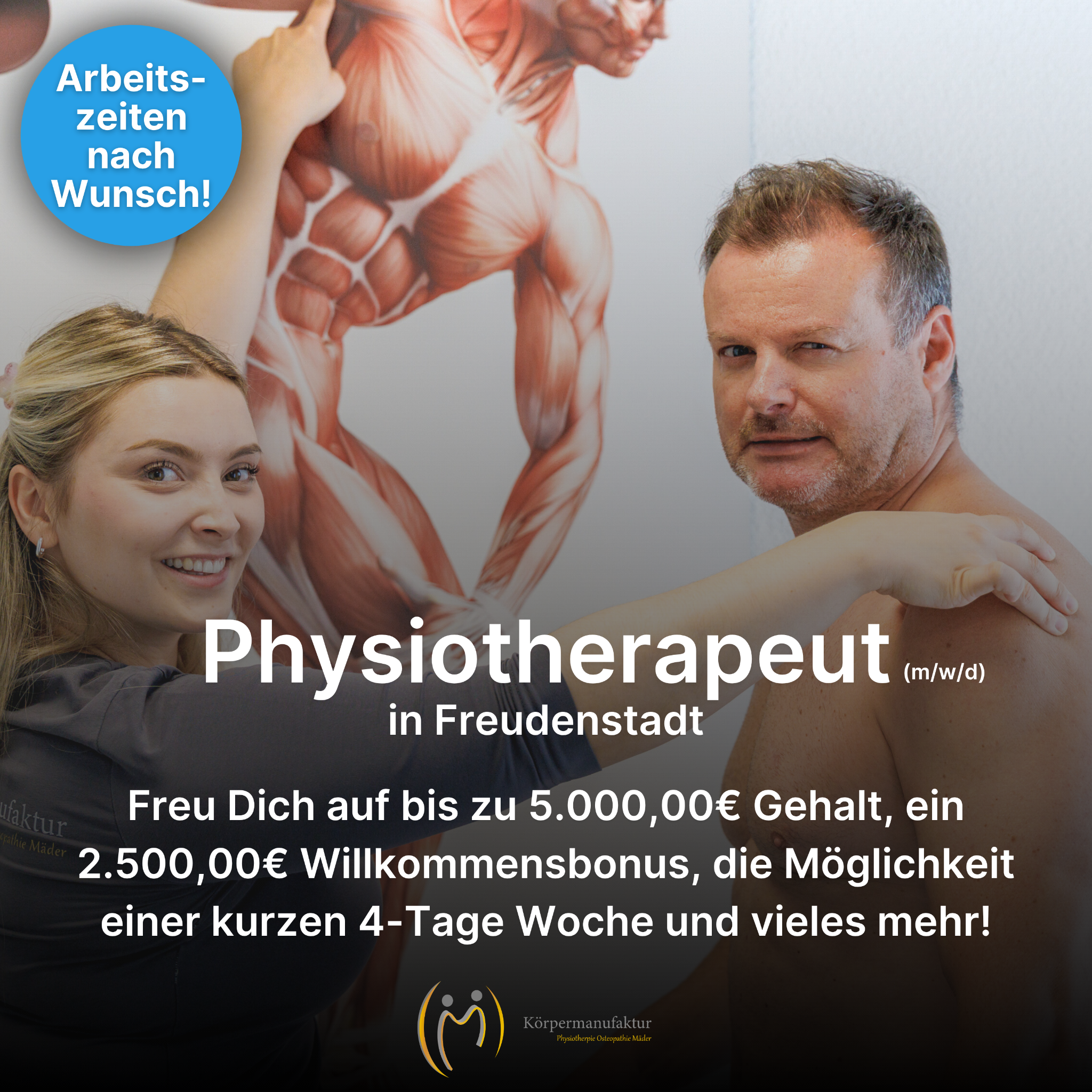 Candidate Flow Jobs: Physio Facebook ad: Bald wechsle ich…, Warum nicht heute?