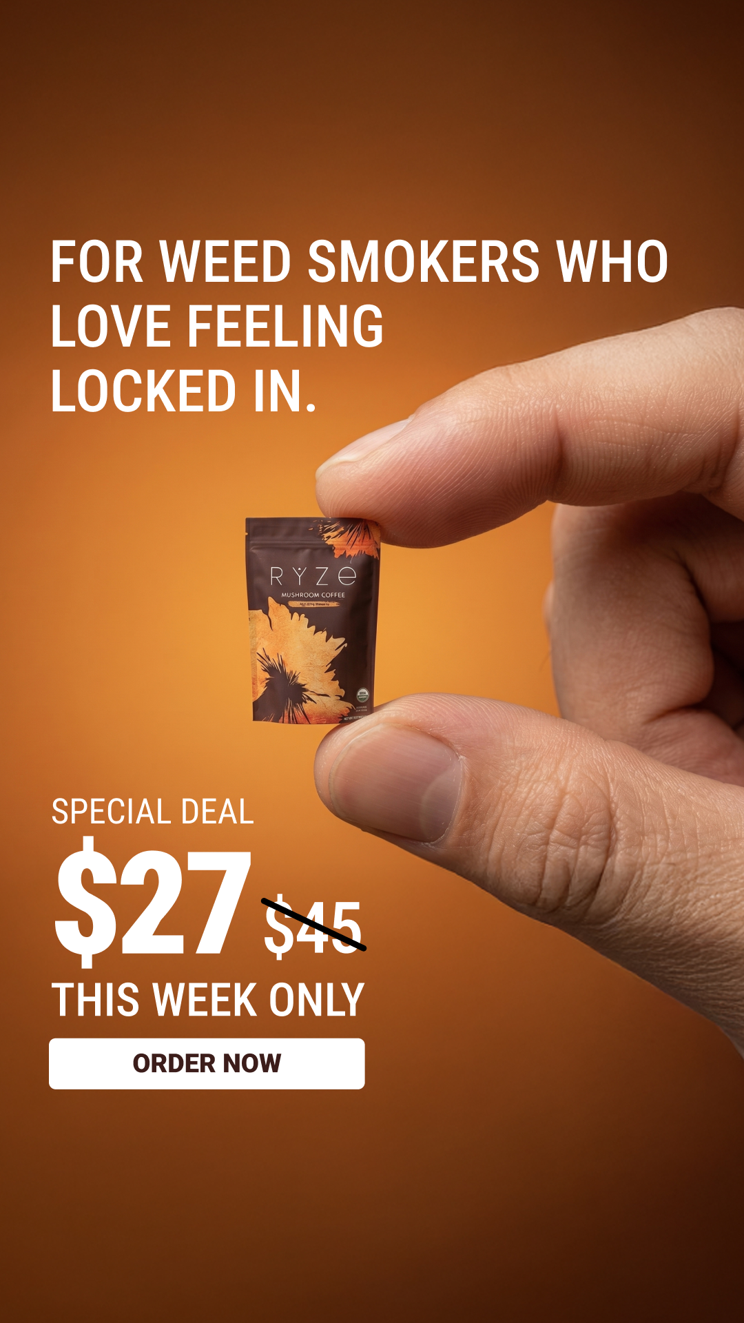 RYZE Superfoods Facebook ad