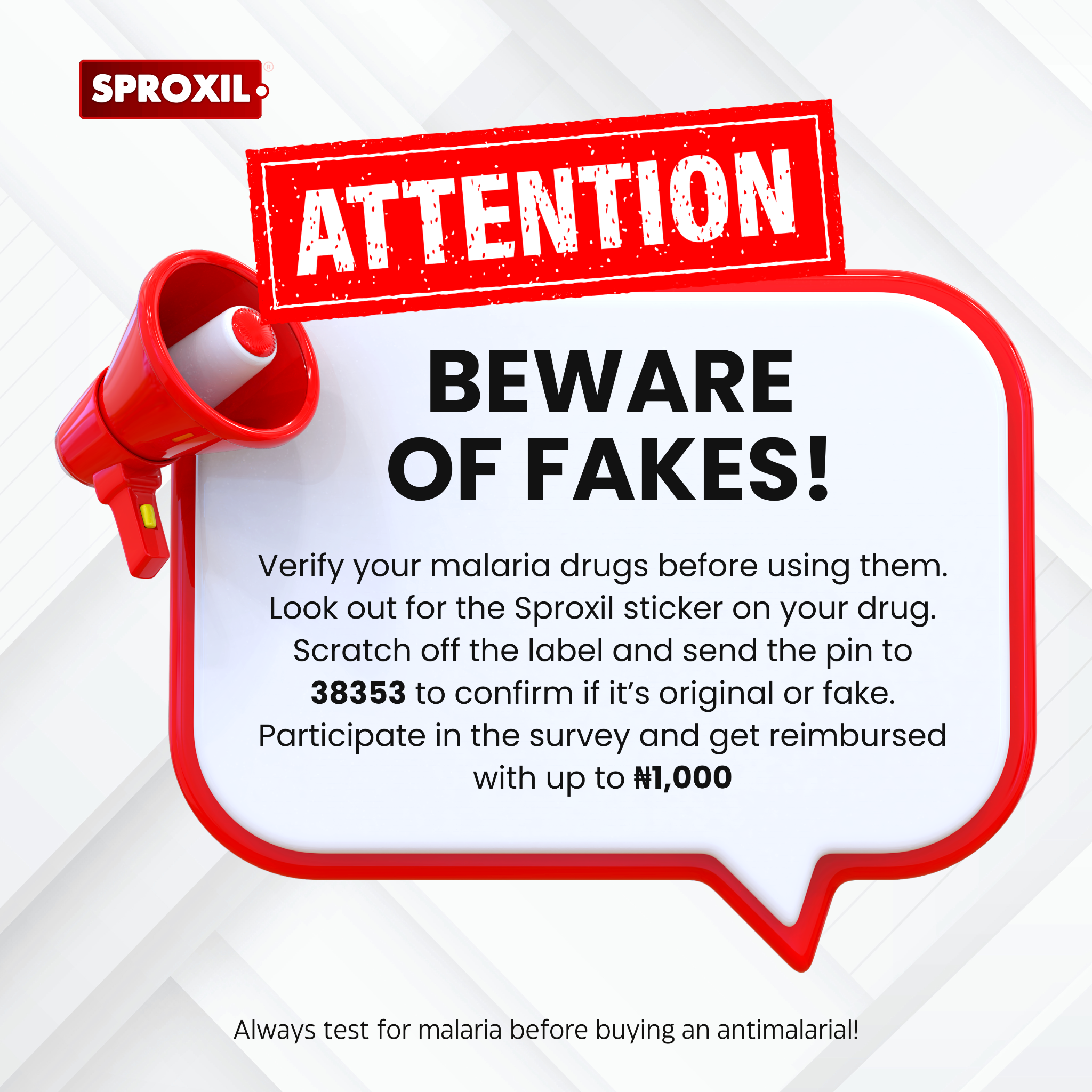 Sproxil Nigeria Facebook ad