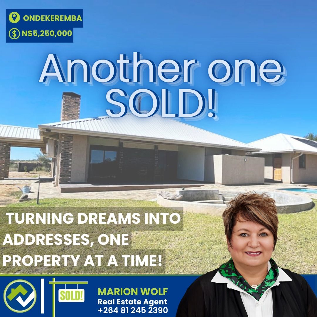 Marion Wolf at Rightmove Properties Windhoek Facebook ad from Oct 14, 2025