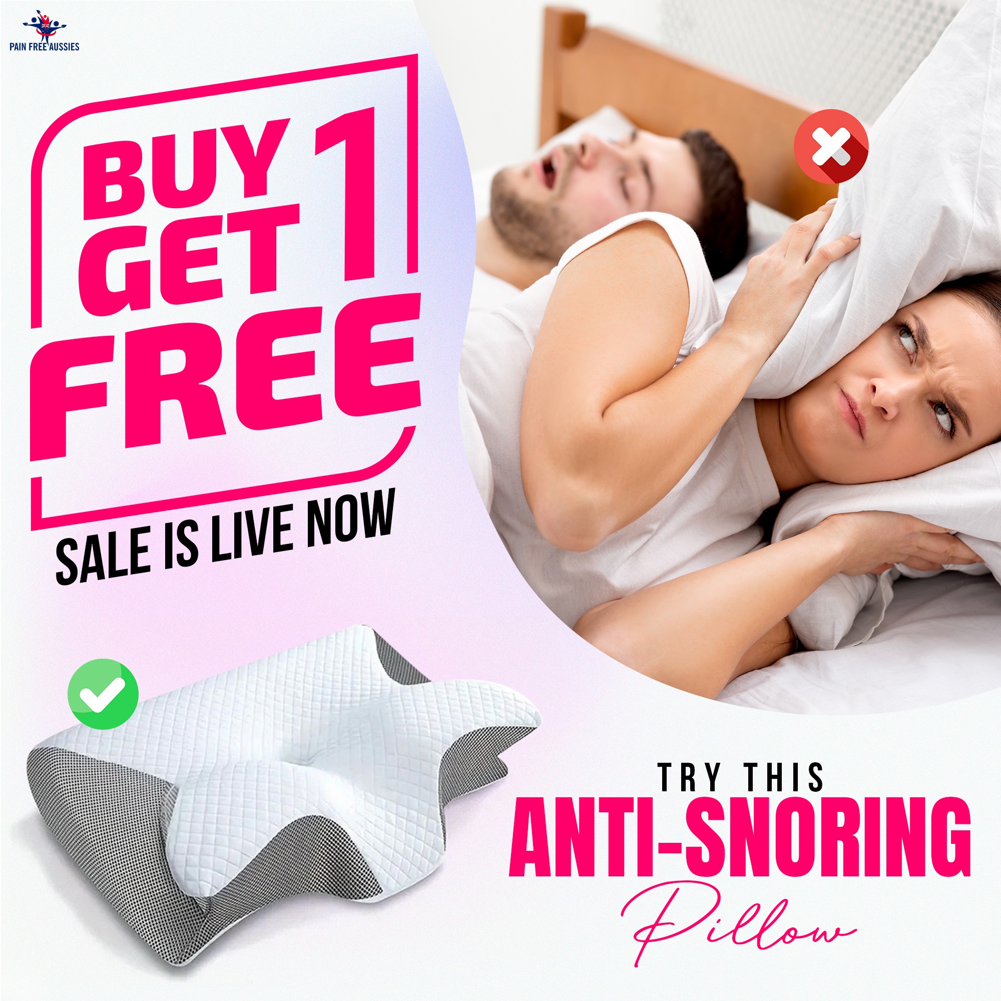 Pain Free Aussies Facebook ad