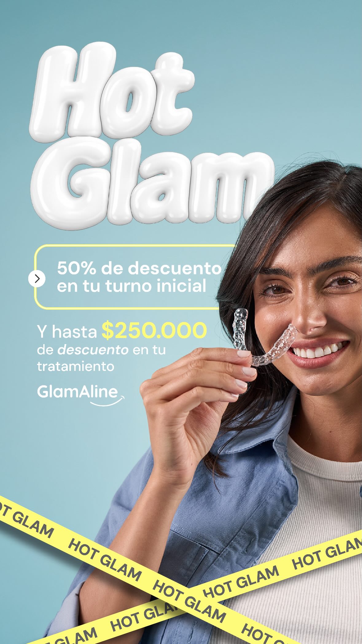 GlamAline Facebook ad