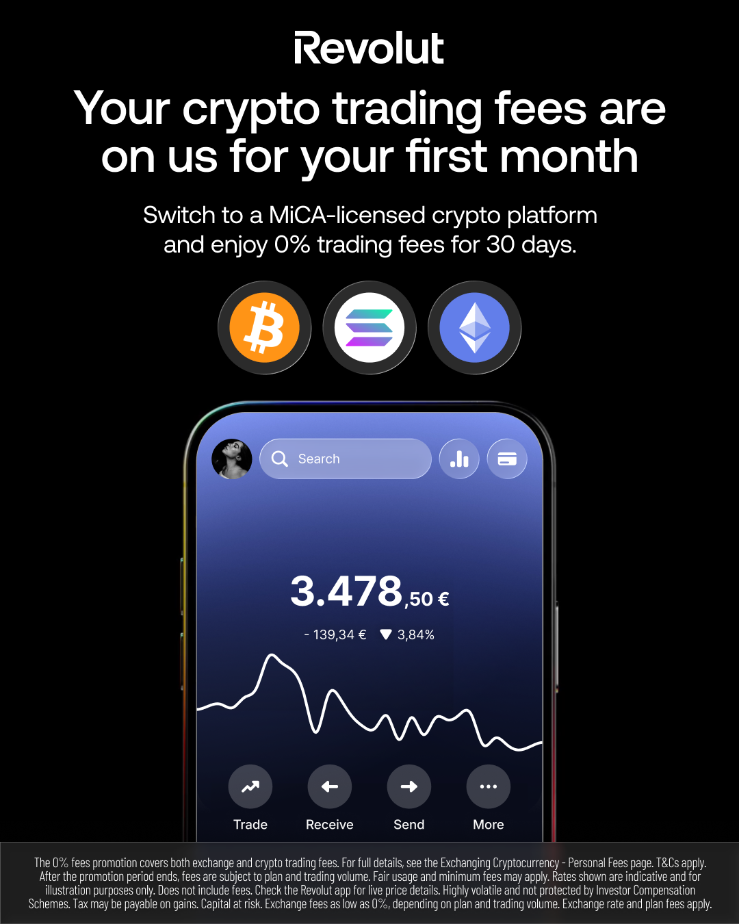 Revolut Facebook ad