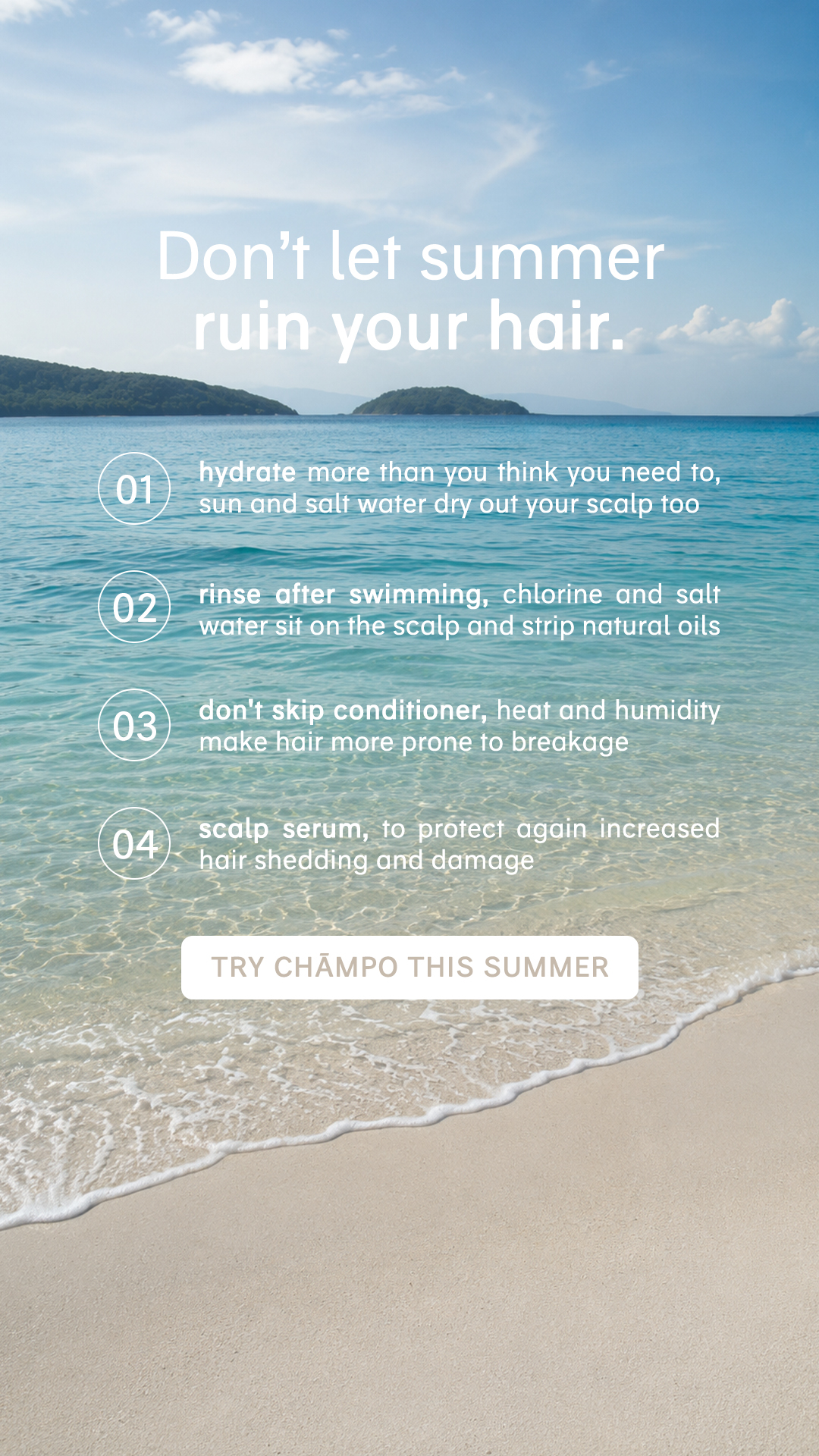 Chāmpo Haircare Facebook ad