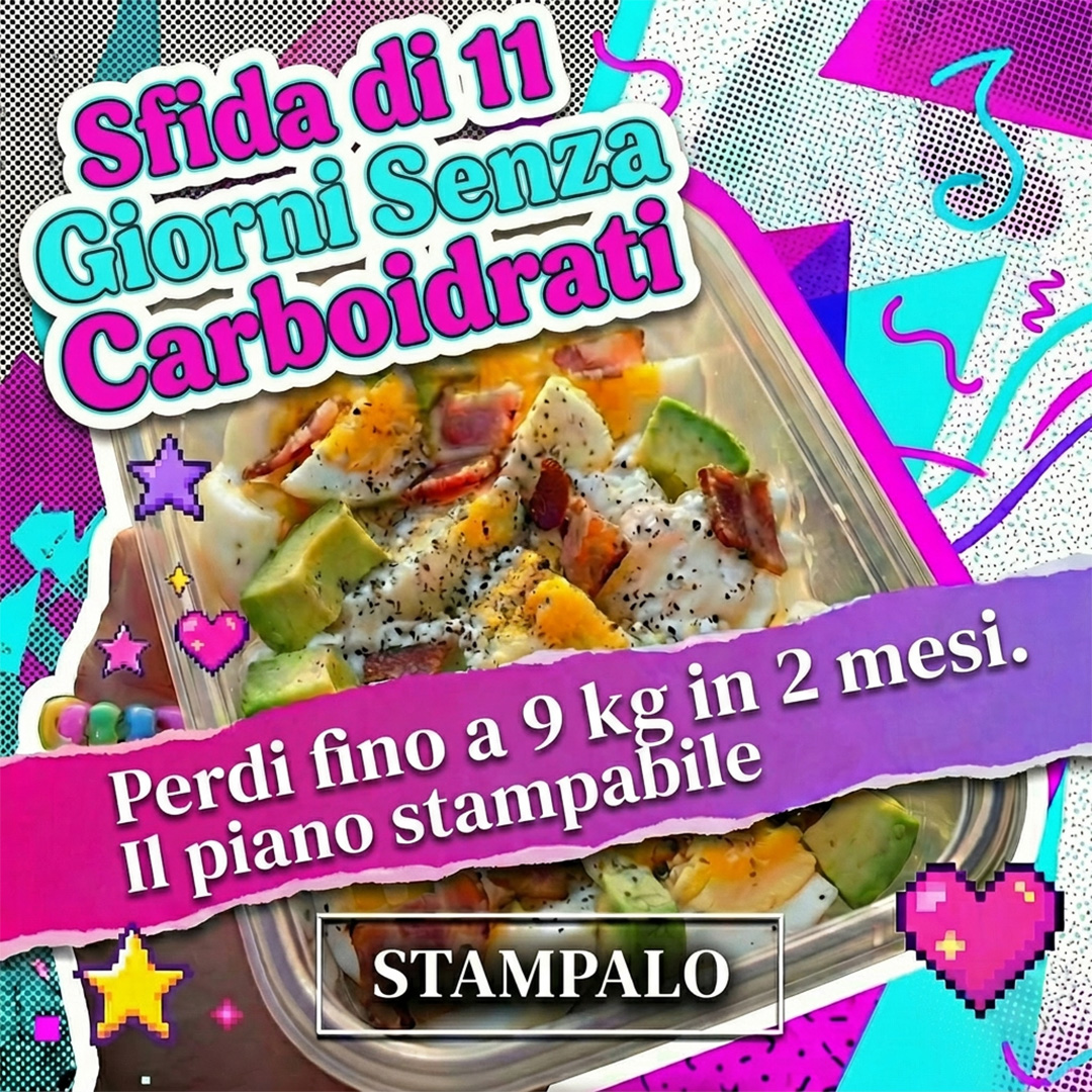 No Carbs Challenge Facebook ad