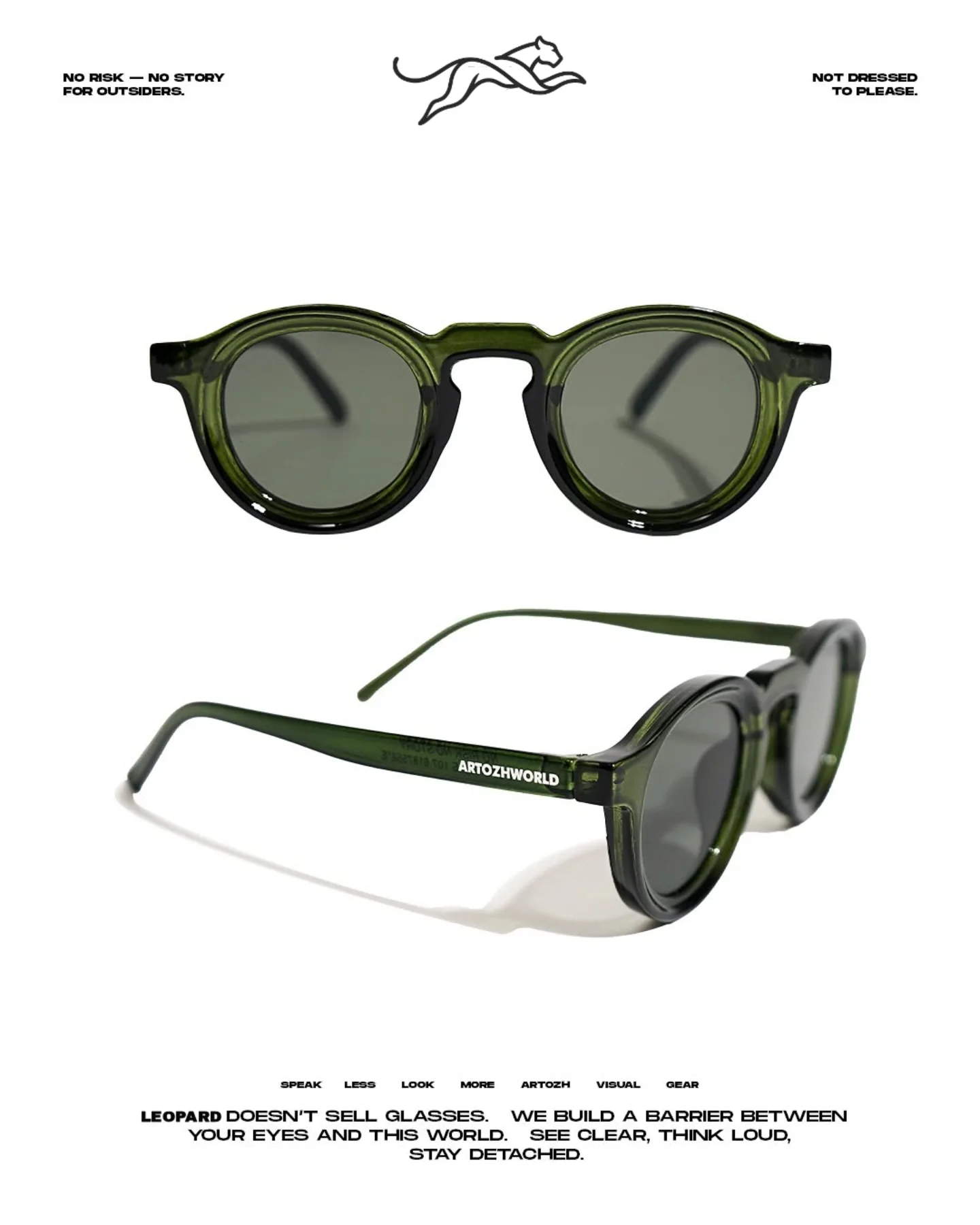 Leopard eyewear Facebook ad: Disponible maintenant