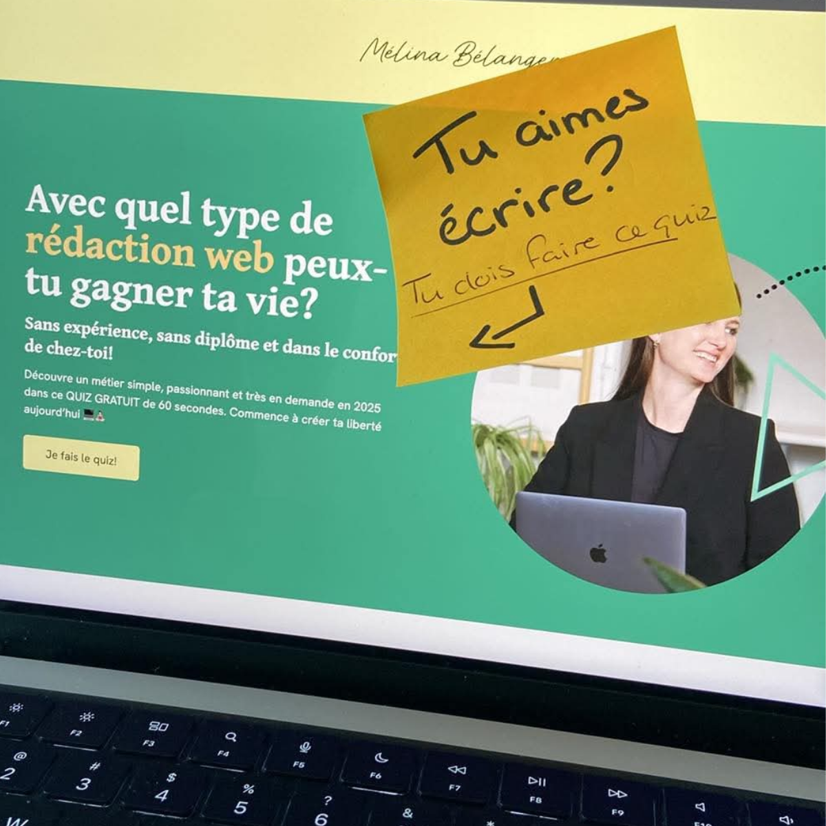 Mélina Bélanger - Copywriter et formatrice en rédaction web freelance Facebook ad from Jun 18, 2026