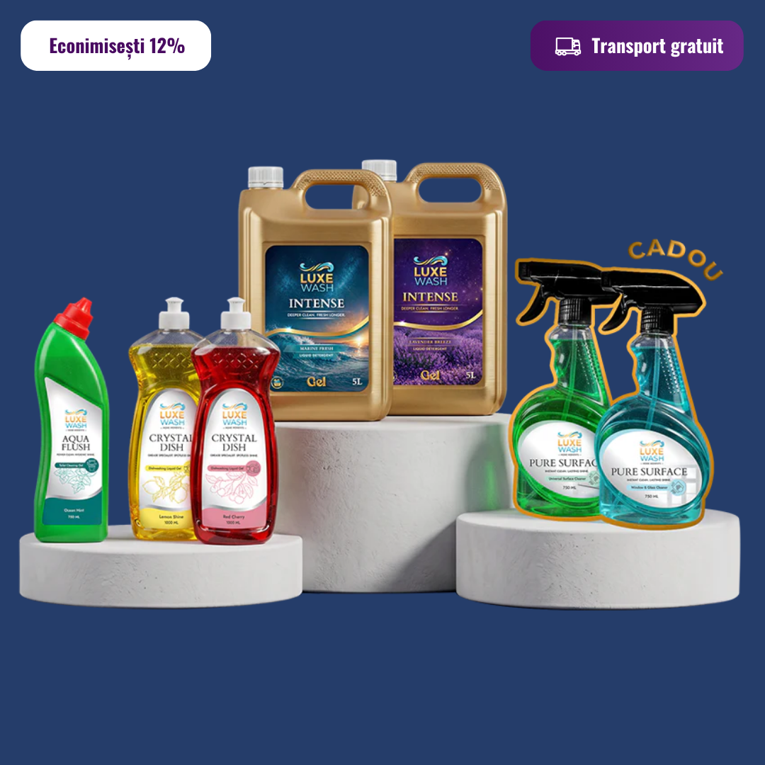 Luxe Wash Europe Facebook ad: Fiecare casă are nevoi diferite.