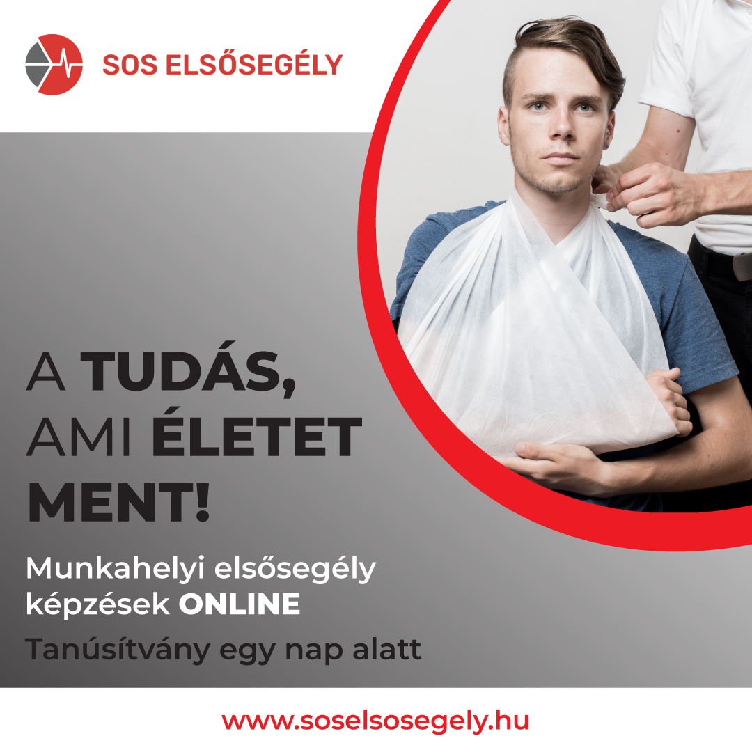 SOS Elsősegély Facebook ad: Kötelező munkahelyi elsősegély képzés