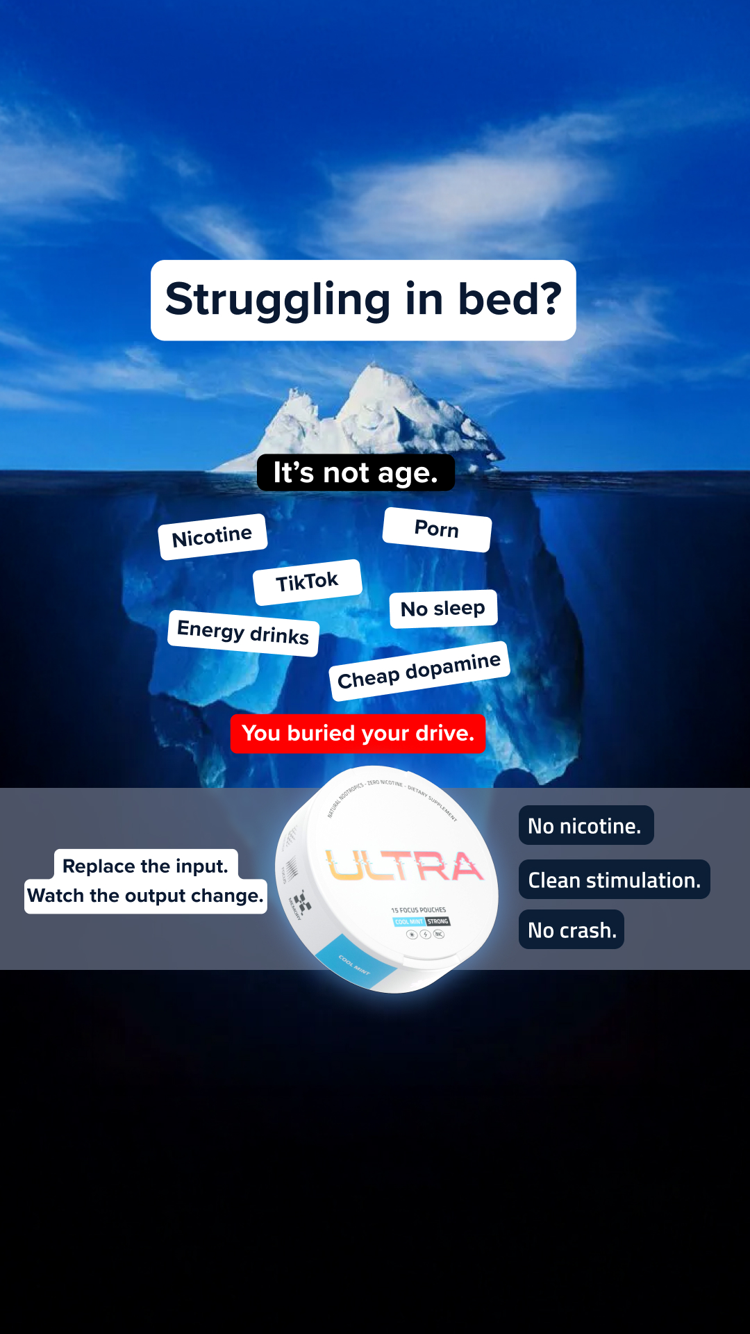 Ultra Pouches Facebook ad