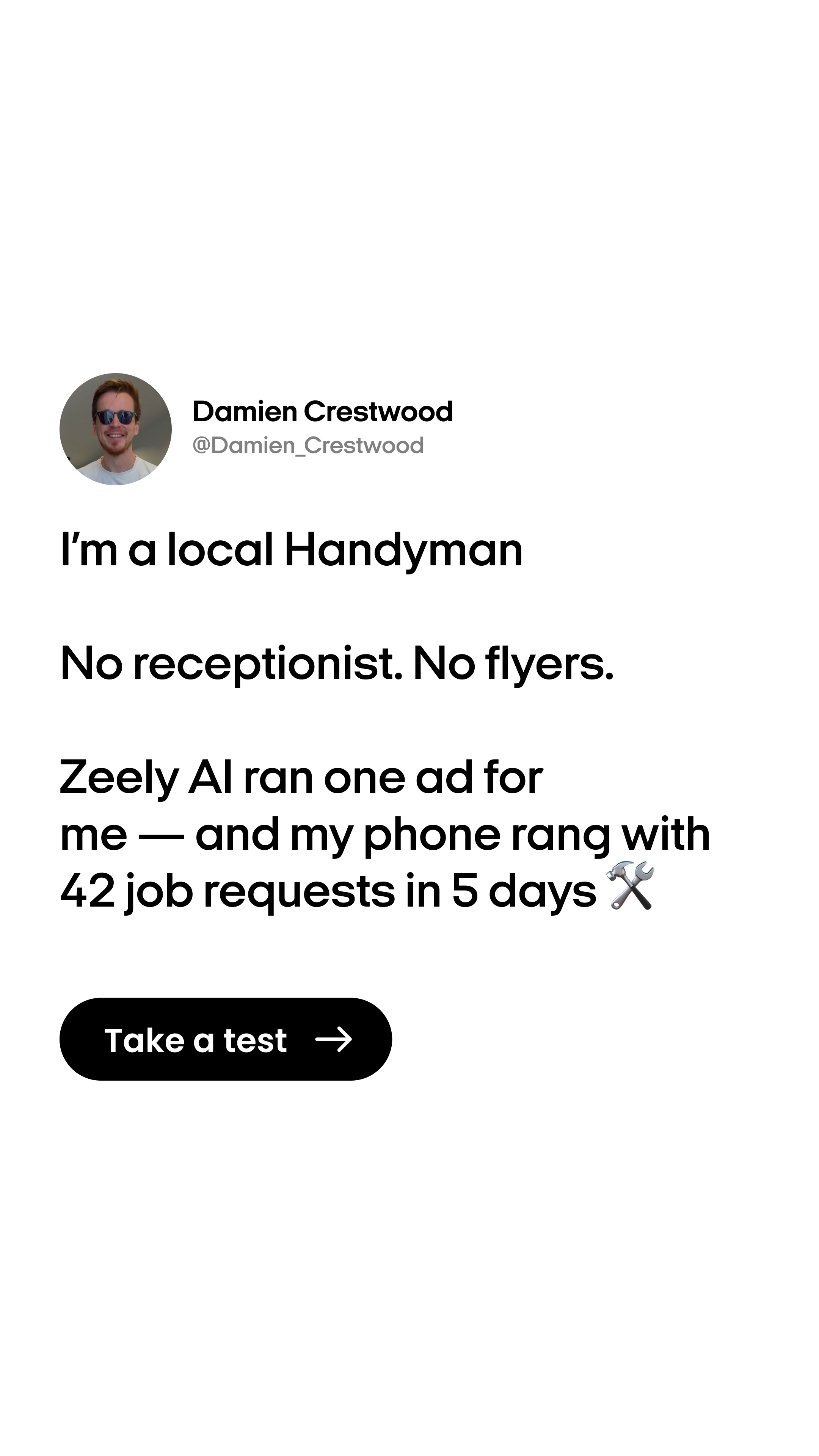 Zeely Facebook ad