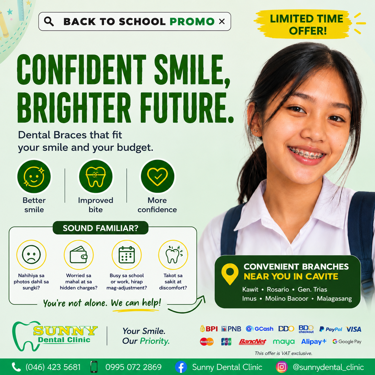 Sunny Dental Clinic Facebook ad