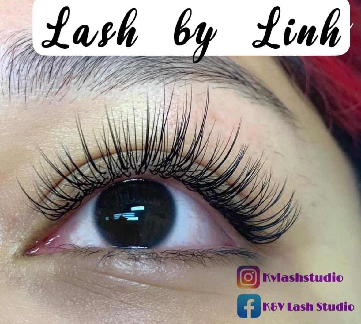 K&V Lash Studio Facebook ad