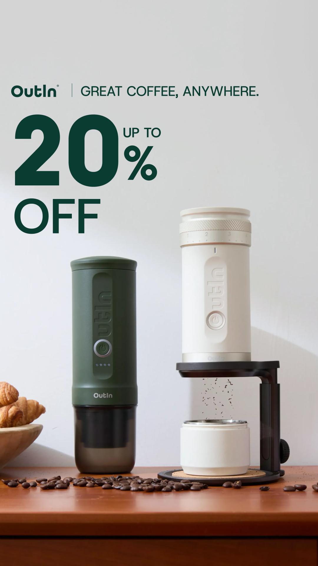 Outin Portable Electric Espresso Machine Facebook ad