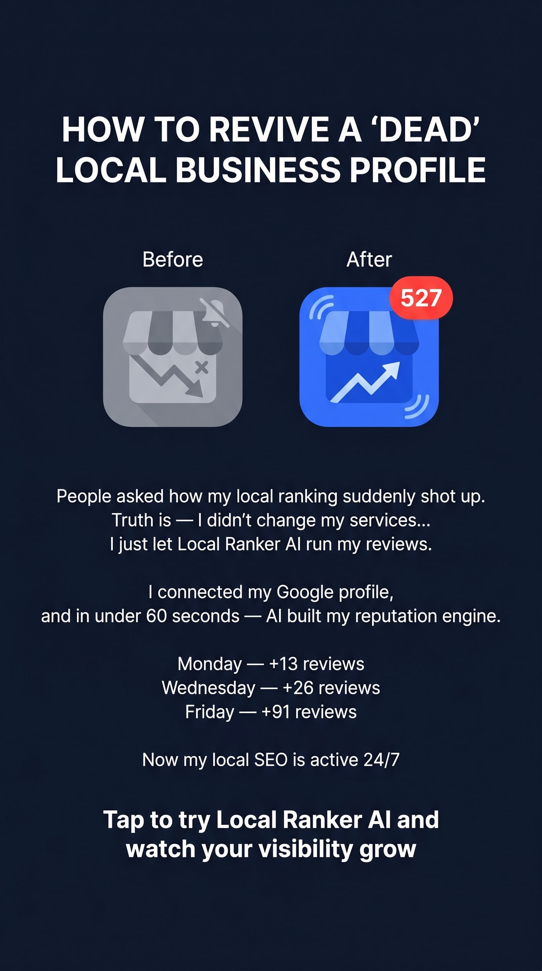Local Ranker AI Facebook ad: Dominate Local SEO on Autopilot