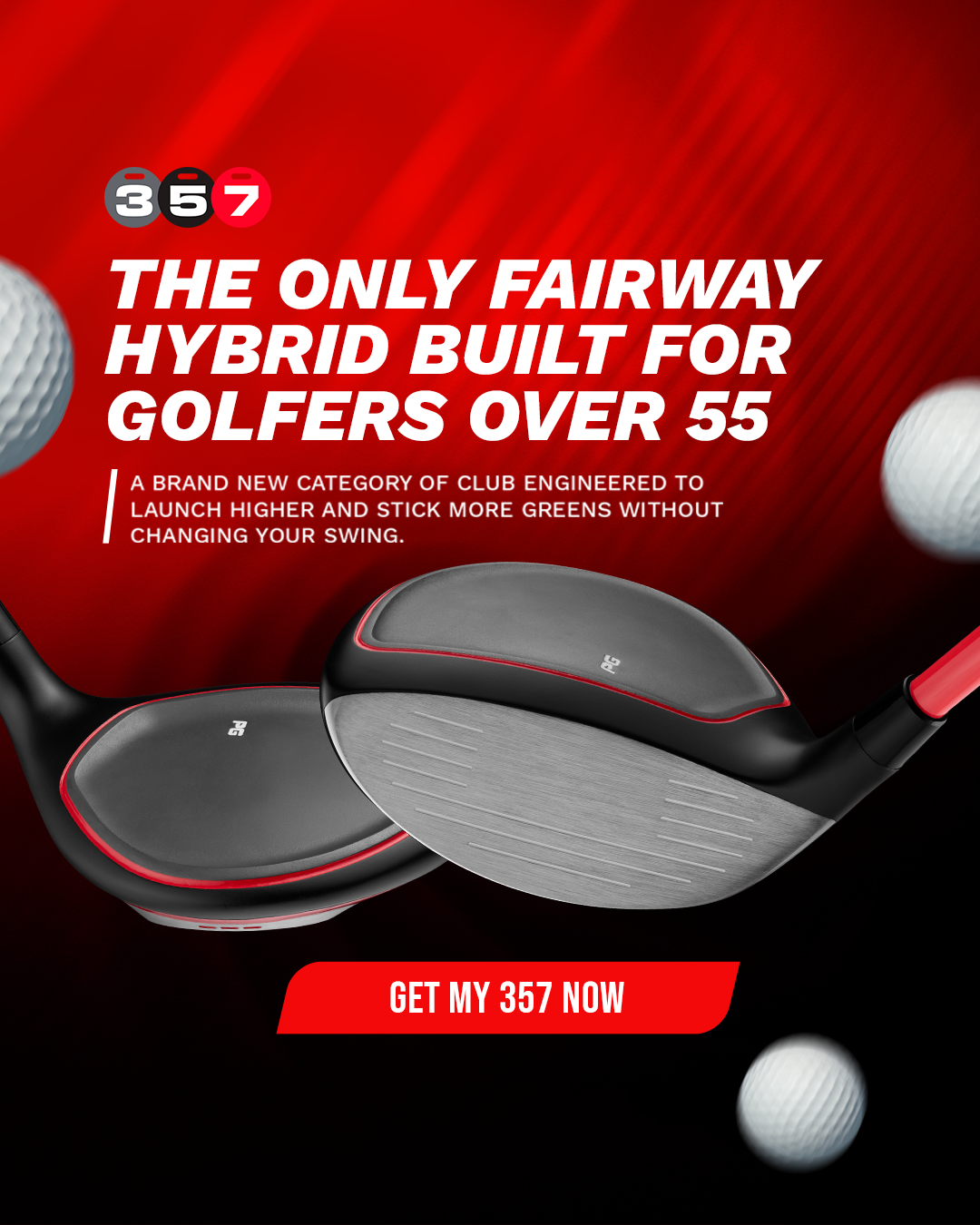 Performance Golf Facebook ad