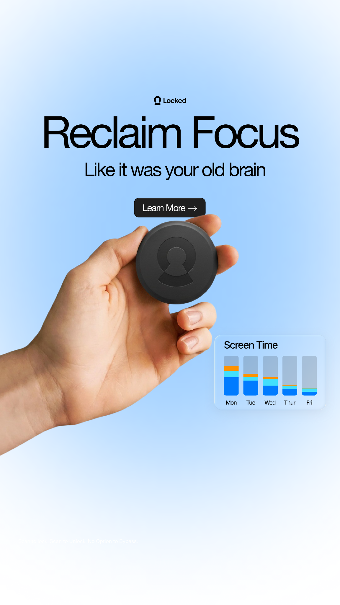 NowLocked - Less Screen Time Facebook ad