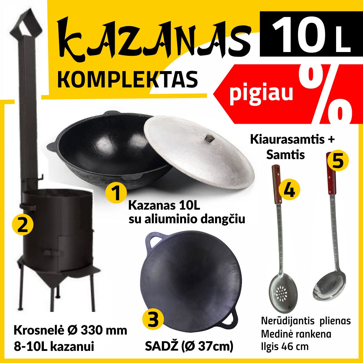 Ketaus keptuvės, puodai, kazanai Facebook ad