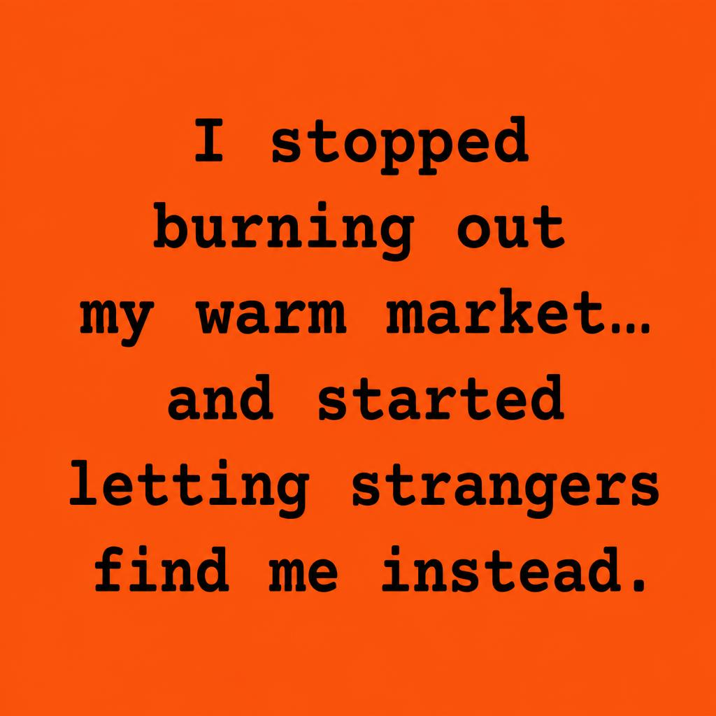 Melinda Spencer Facebook ad: Ditch Cold Messaging for Good