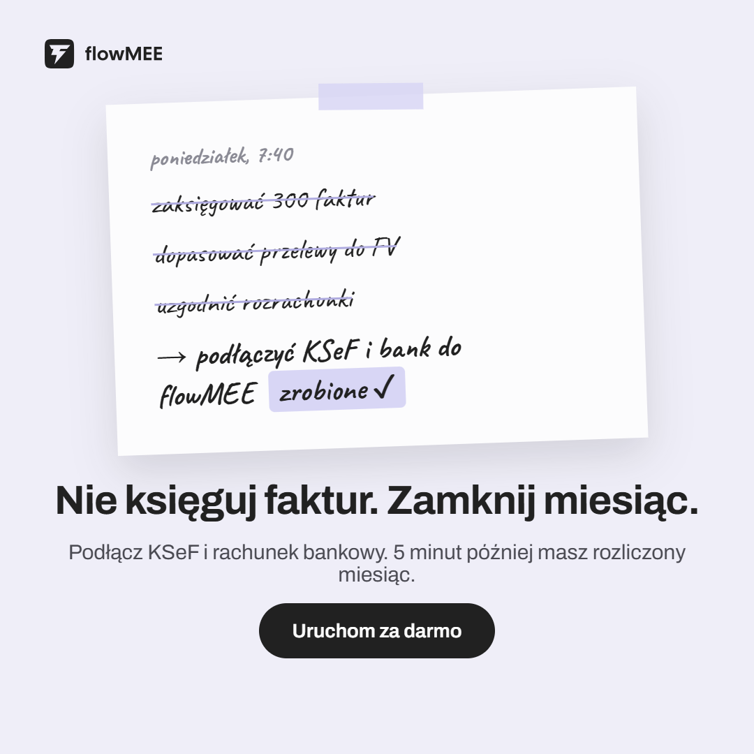 autoMEE - AI & Business Automation Solutions Facebook ad: Zamknij miesiąc w 5 minut